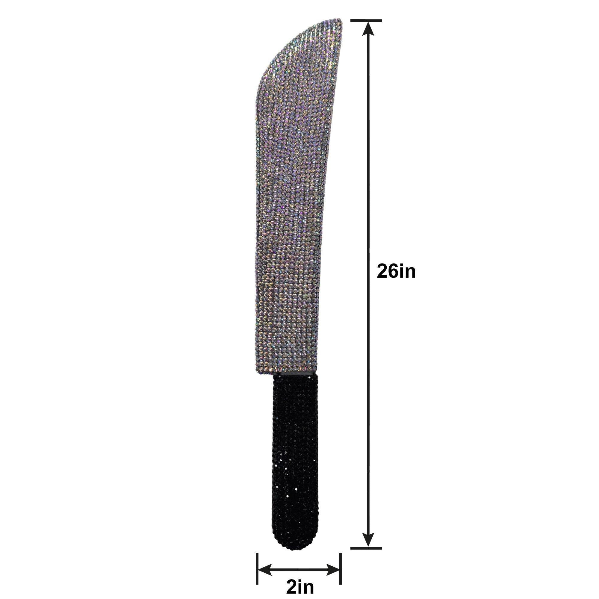 Rhinestone Butcher Knife Prop, 26in - Image 2