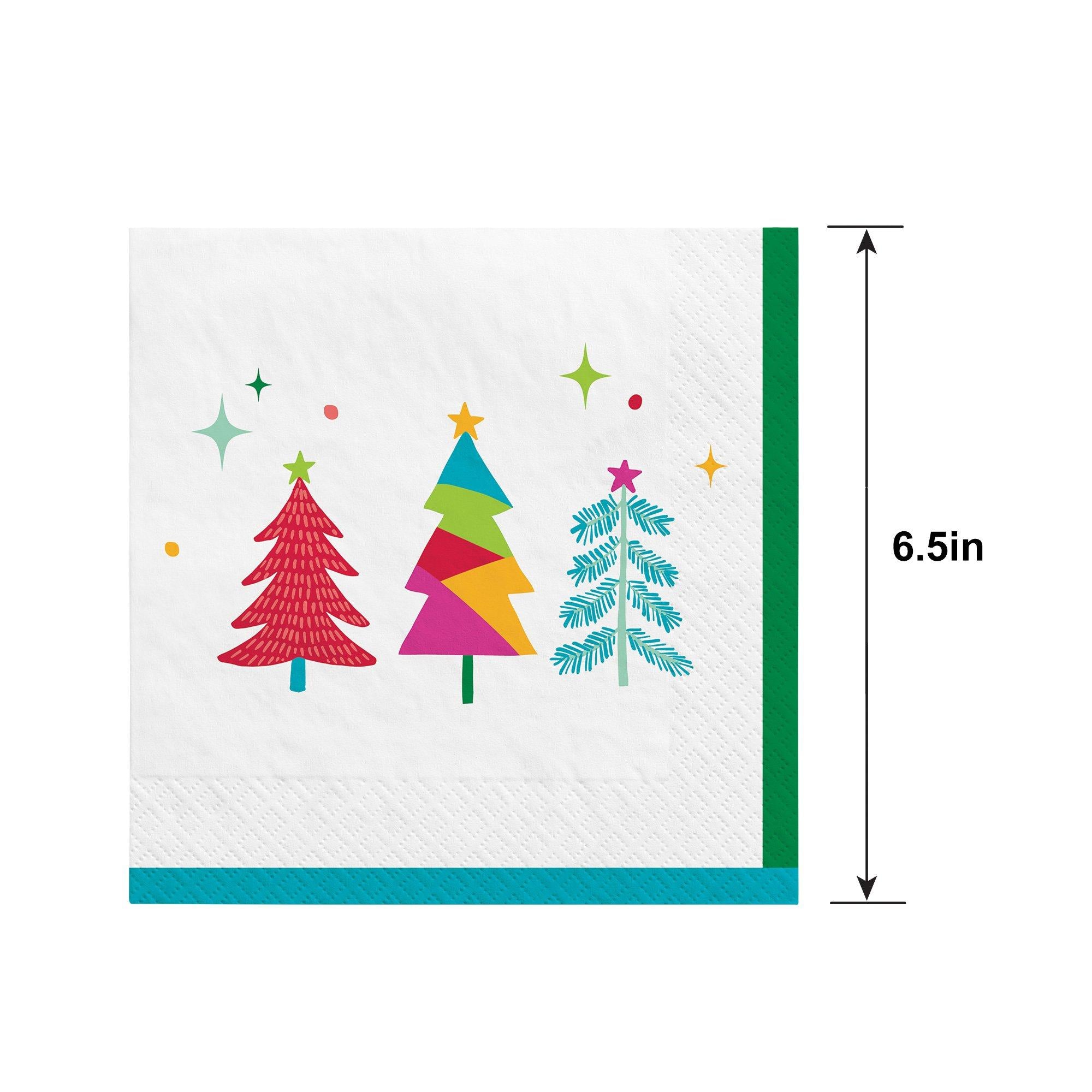 Merry Everything Tree Paper Lunch Napkins, 6.5in, 40ct - Image 2