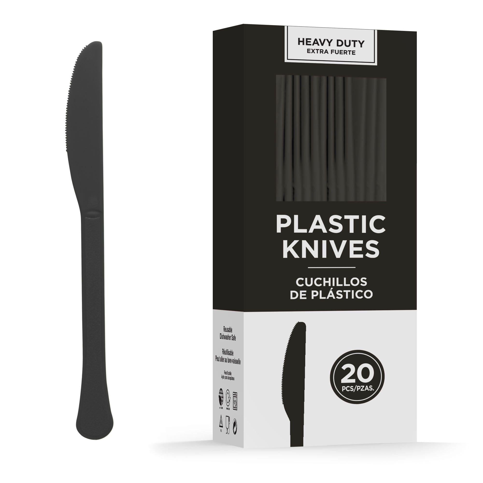 Premium Plastic Knives, Assorted Colors, Multiple Counts - Image 2
