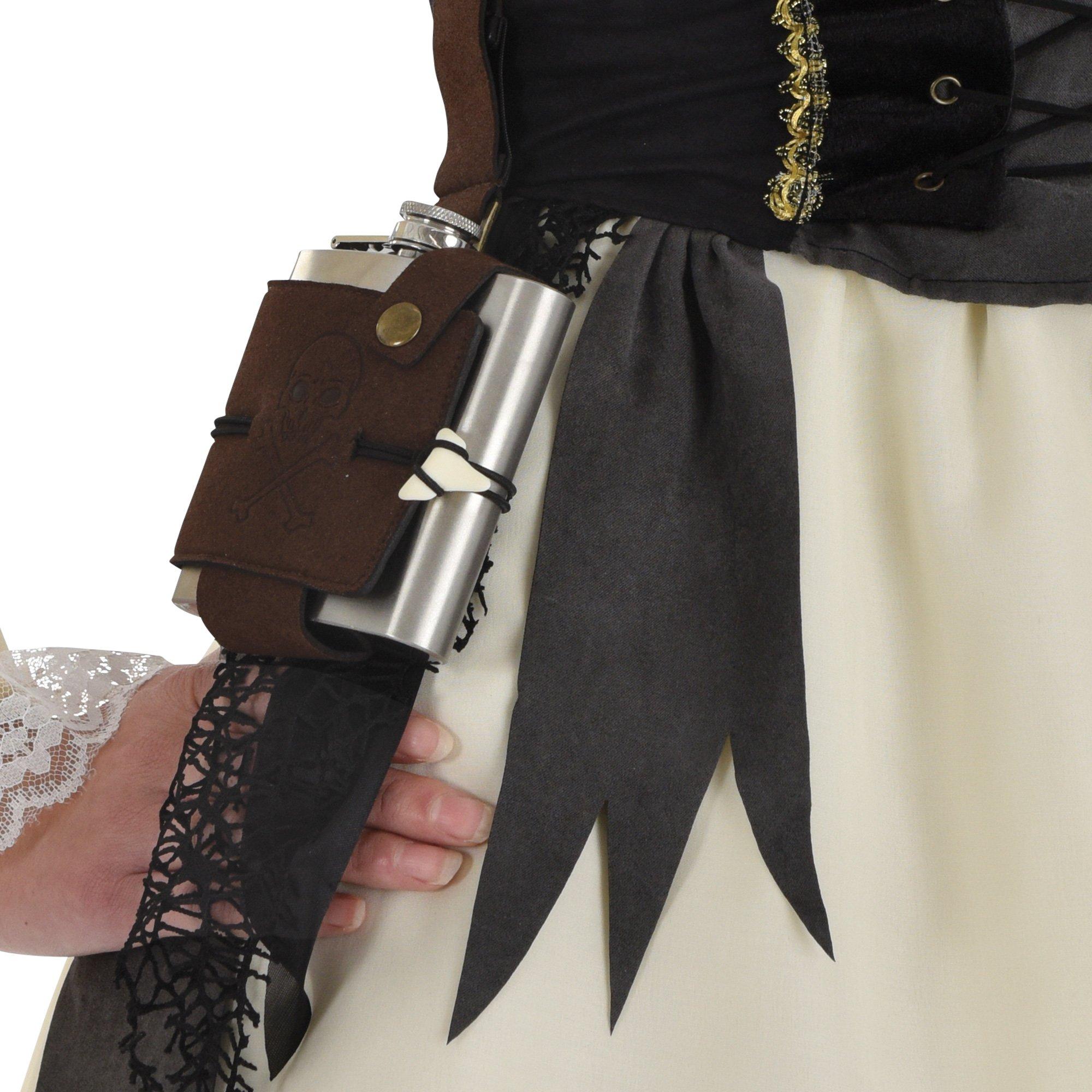 Pirate Stainless Steel Belt Flask, 6oz - Image 2