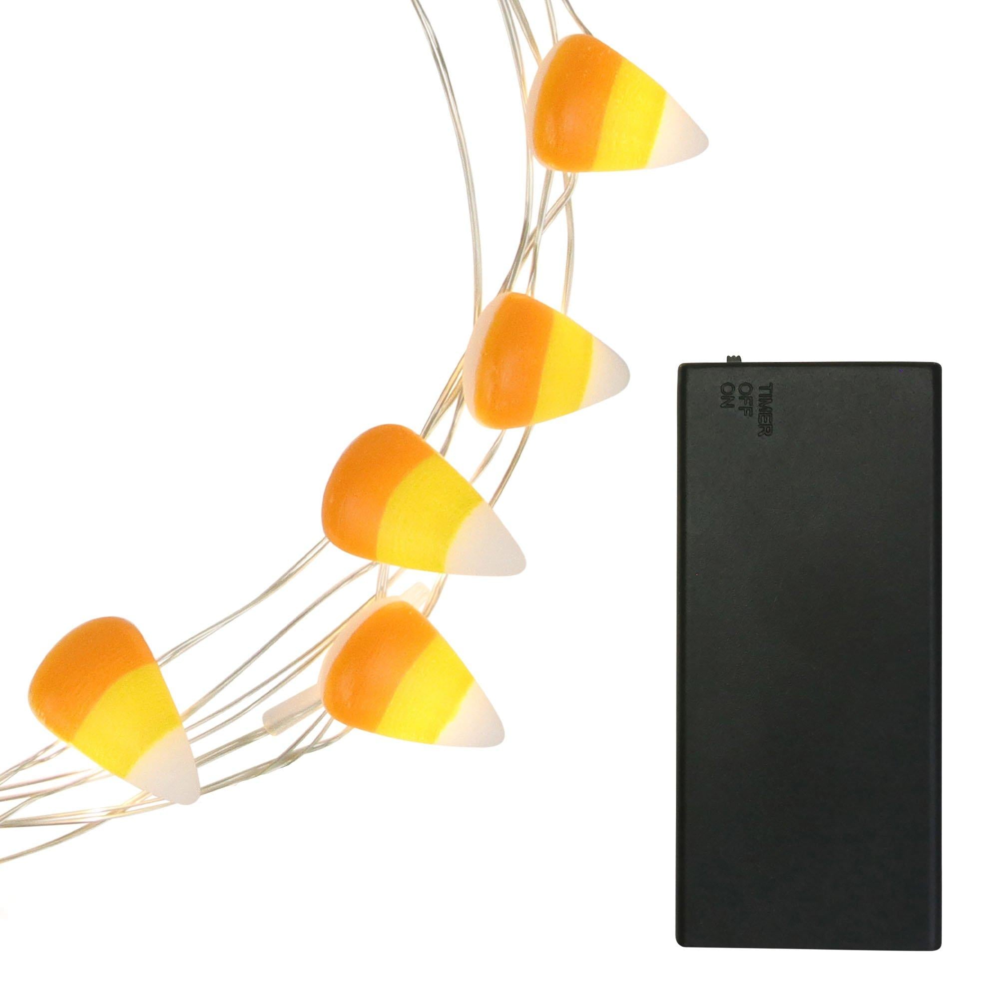 Candy Corn LED Fairy String Lights, 20 bulbs, 6.3ft - Image 2