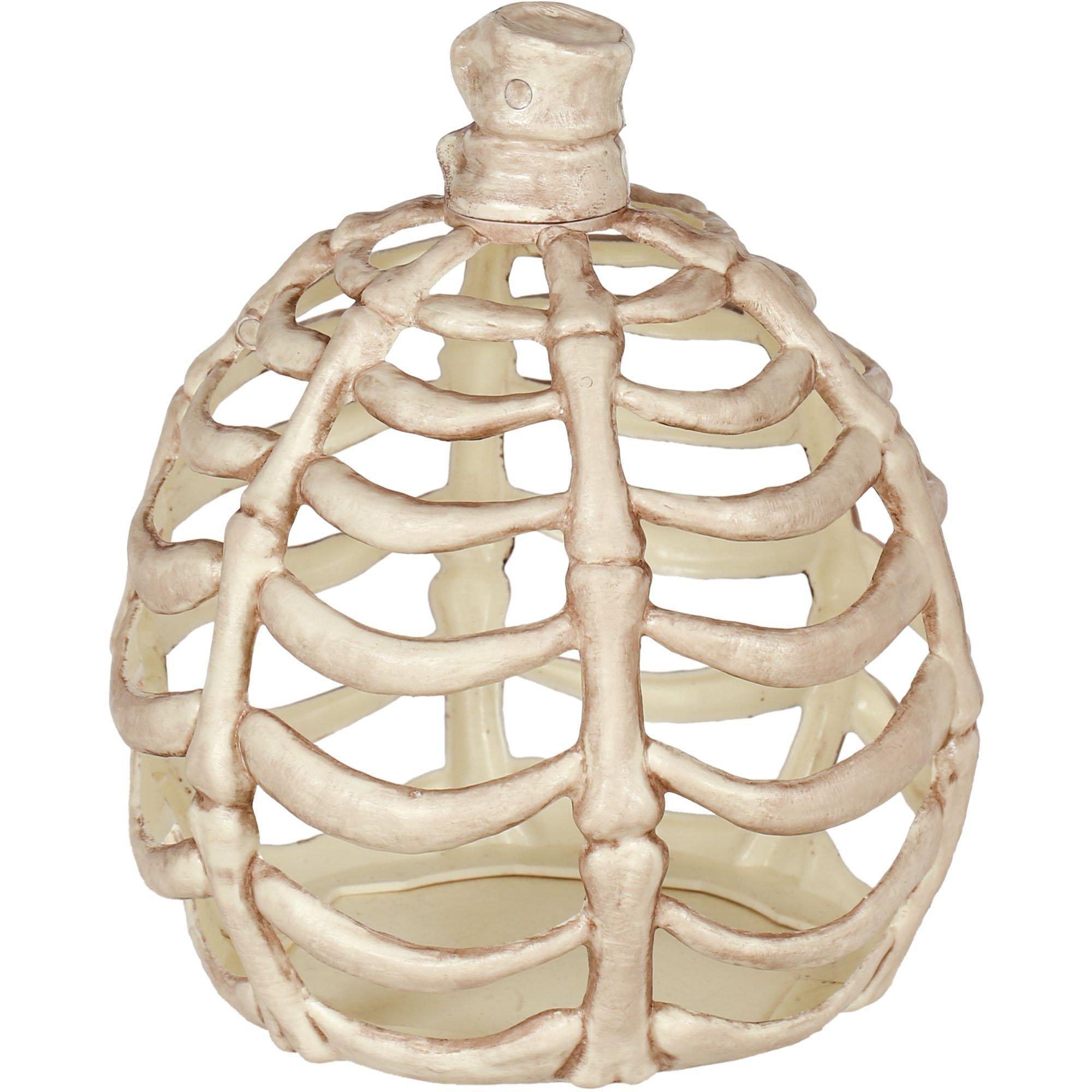 Bone Plastic Pumpkin, Sizes 6in and 11in - Image 2