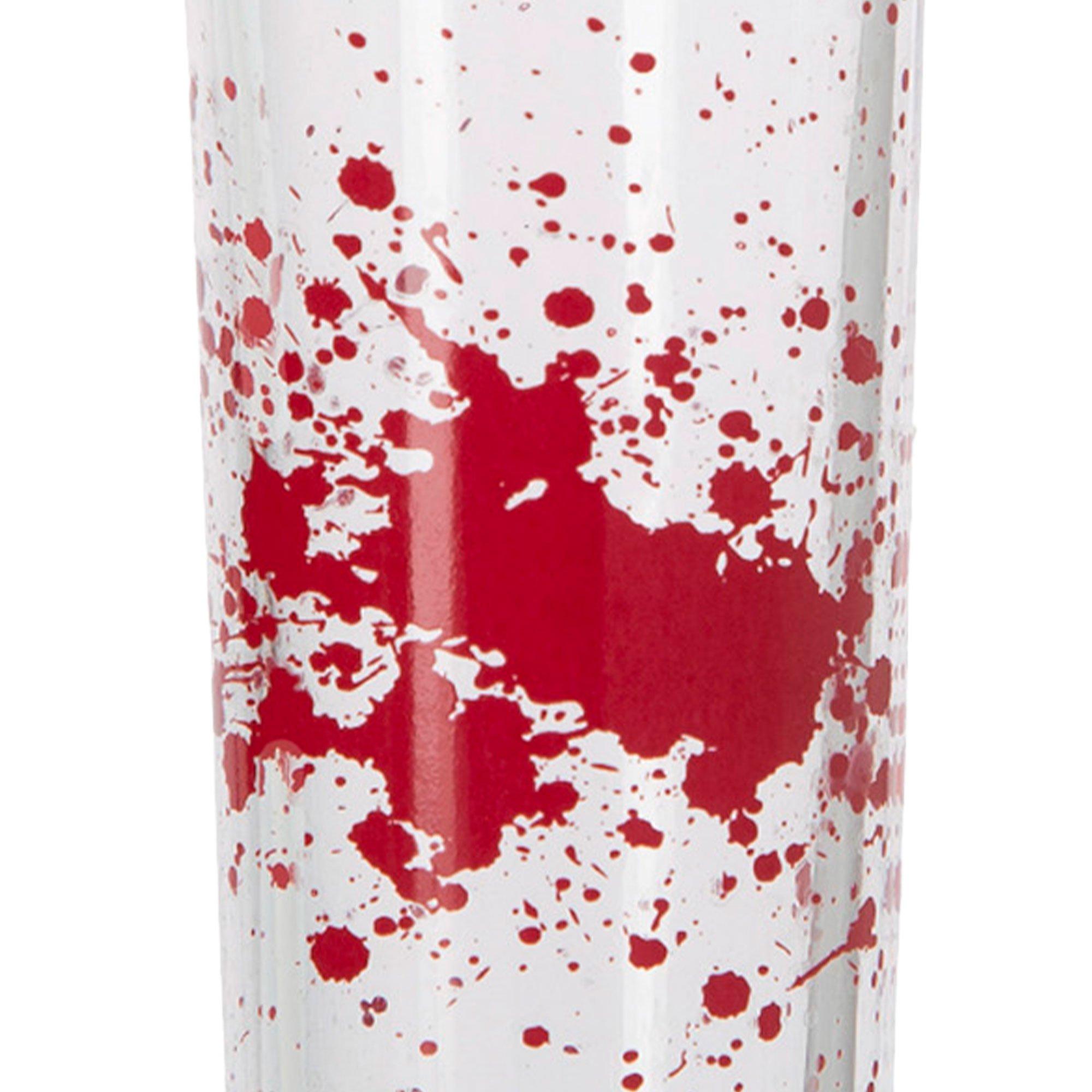 Blood Spatter Glass Shot Glasses, 2.2oz, 4ct - Image 2
