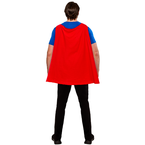Adult Superman Costume Shirt with Cape - Image 2