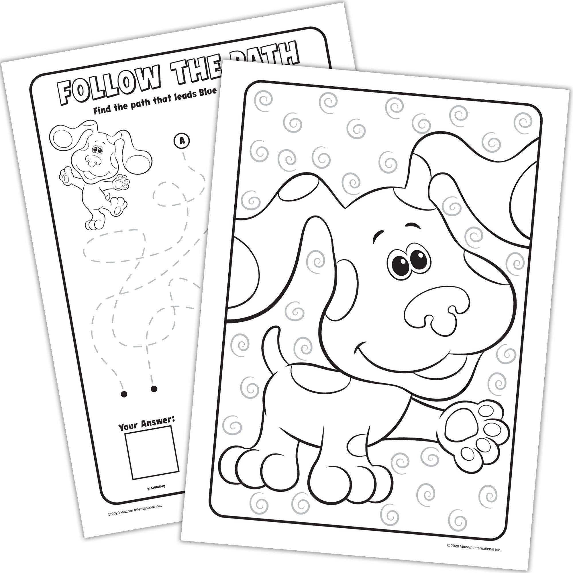 Blue's Clues & You Jumbo Paper Coloring & Activity Book, 7.75in x 10.75in - Image 2