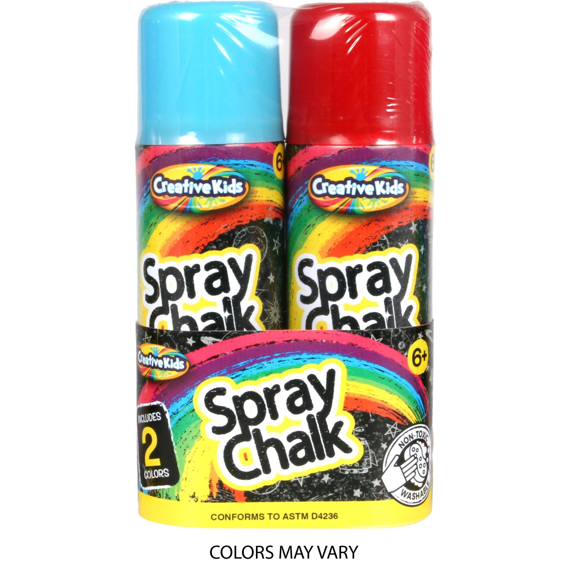 Creative Kids Neon Spray Chalk Cans, 3oz, 2ct - Image 2