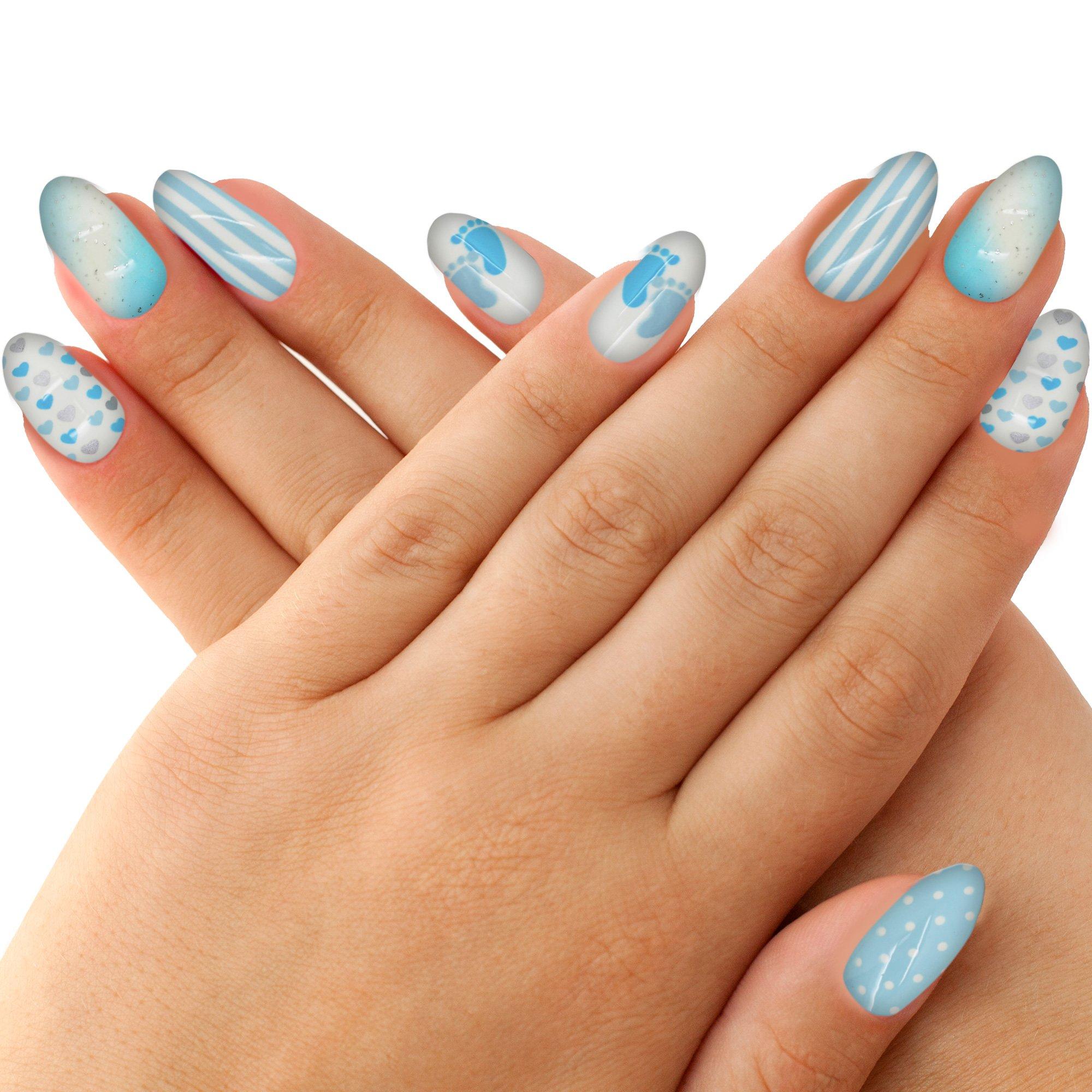 It's a Baby Shower Faux Nail Set, 24pc, Assorted Colors - Image 2