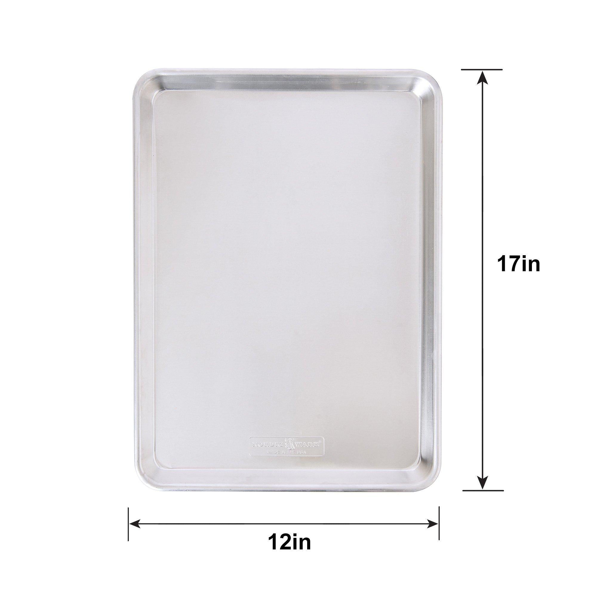 Nordic Ware Natural Aluminum Half Sheet, 12in x 17in - Image 2