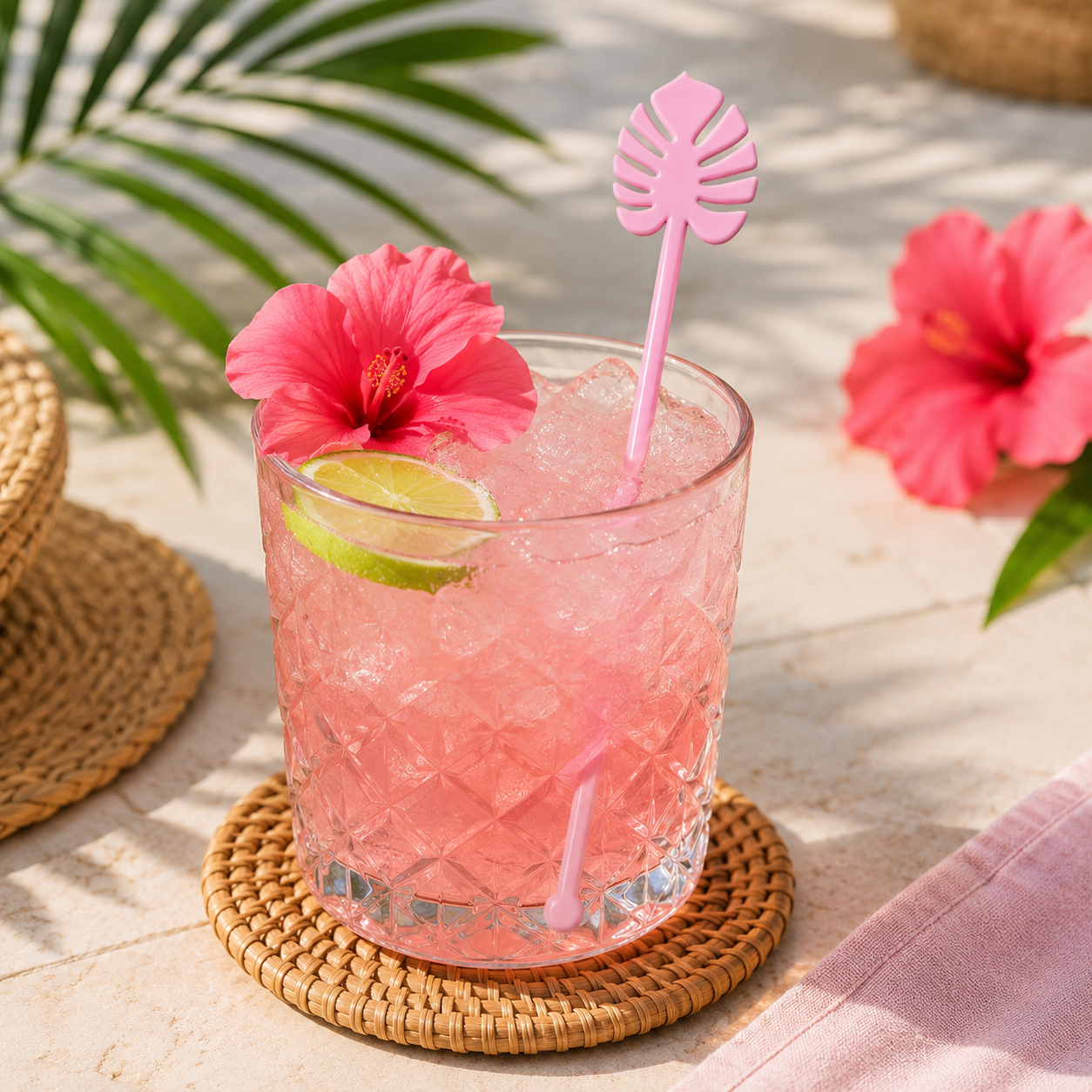 Royal Palm Tropical Drink Stirrers, 7.75in, 4ct - Image 2