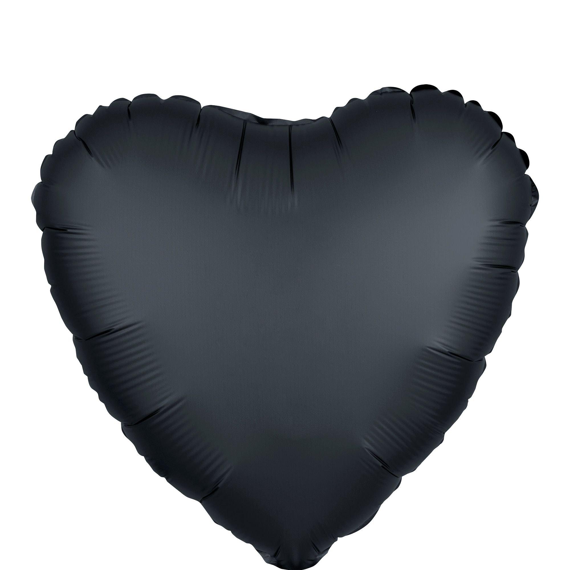Satin Heart Balloon, 17in, Assorted Colors - Image 2