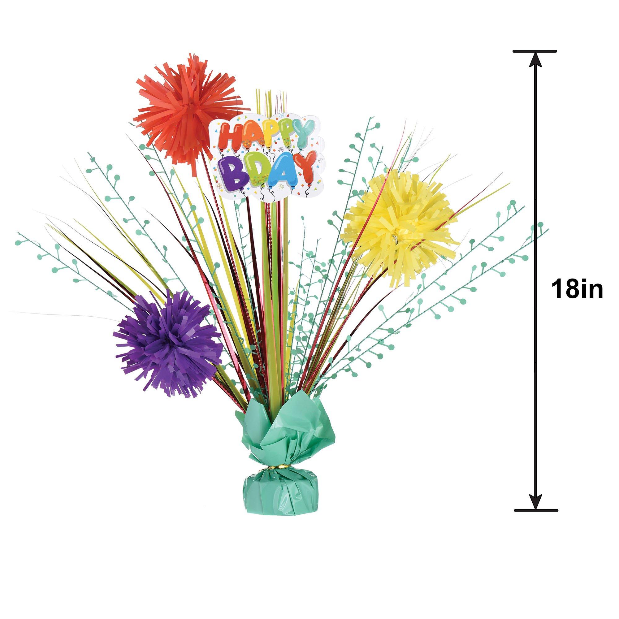 Balloon Birthday Celebration Spray Centerpiece, 18in - Image 2
