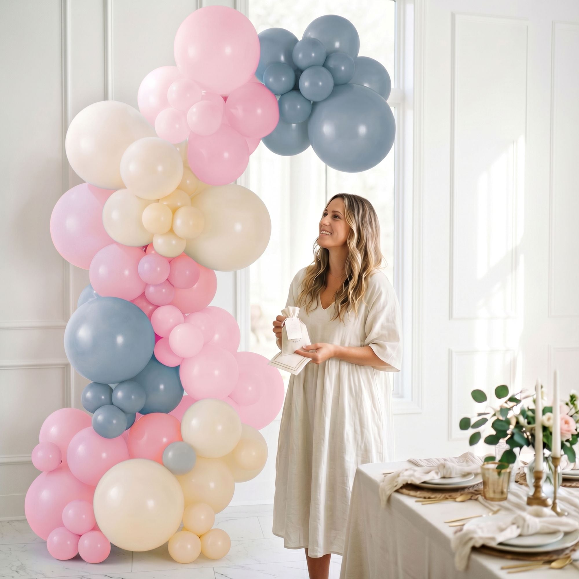 Air-Filled Latex Balloons Garland Boho Warms, 90pc - Image 2