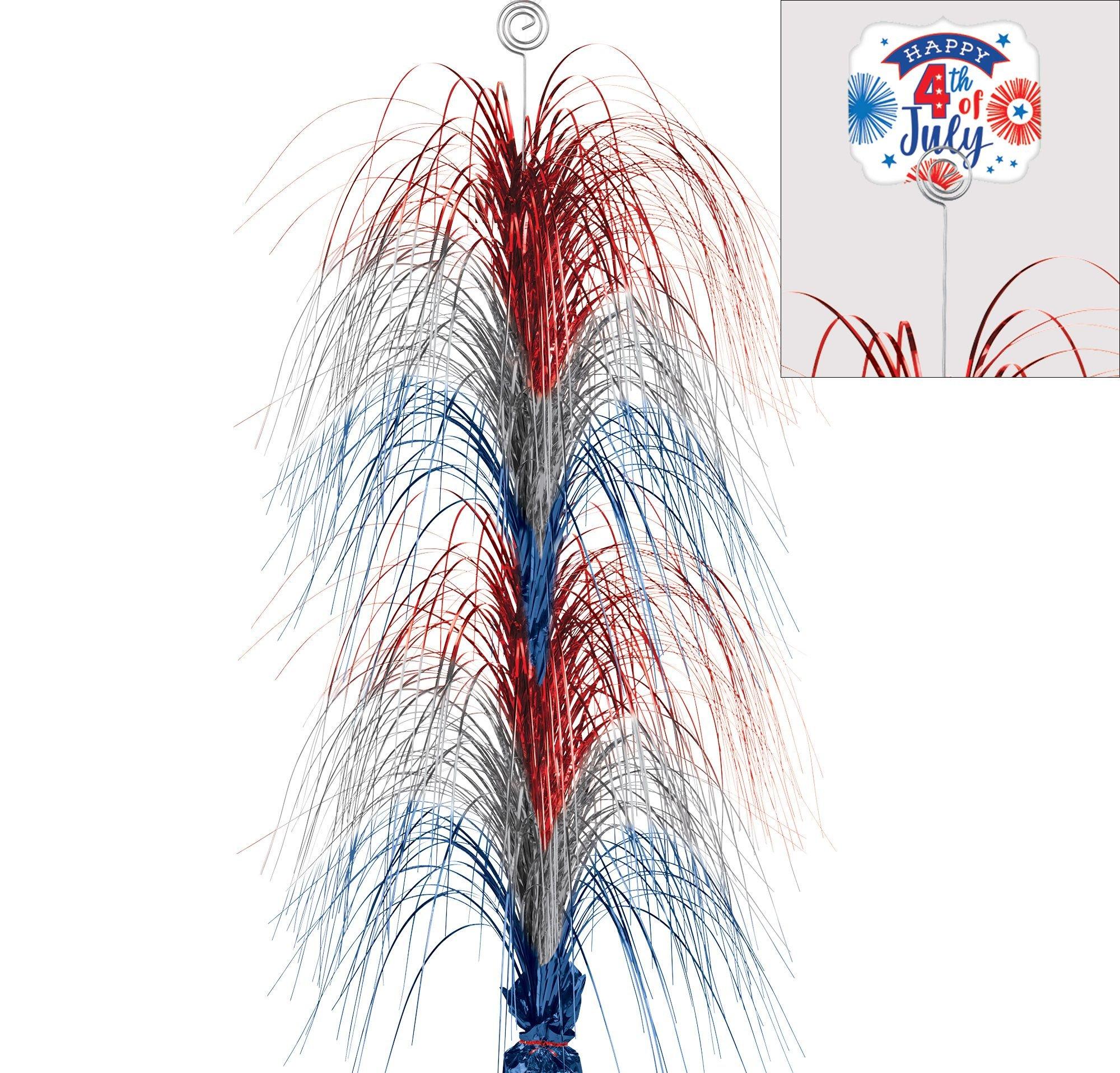 4th of July Table Centerpiece – Giant Foil Spray Decoration, 28in - Image 2