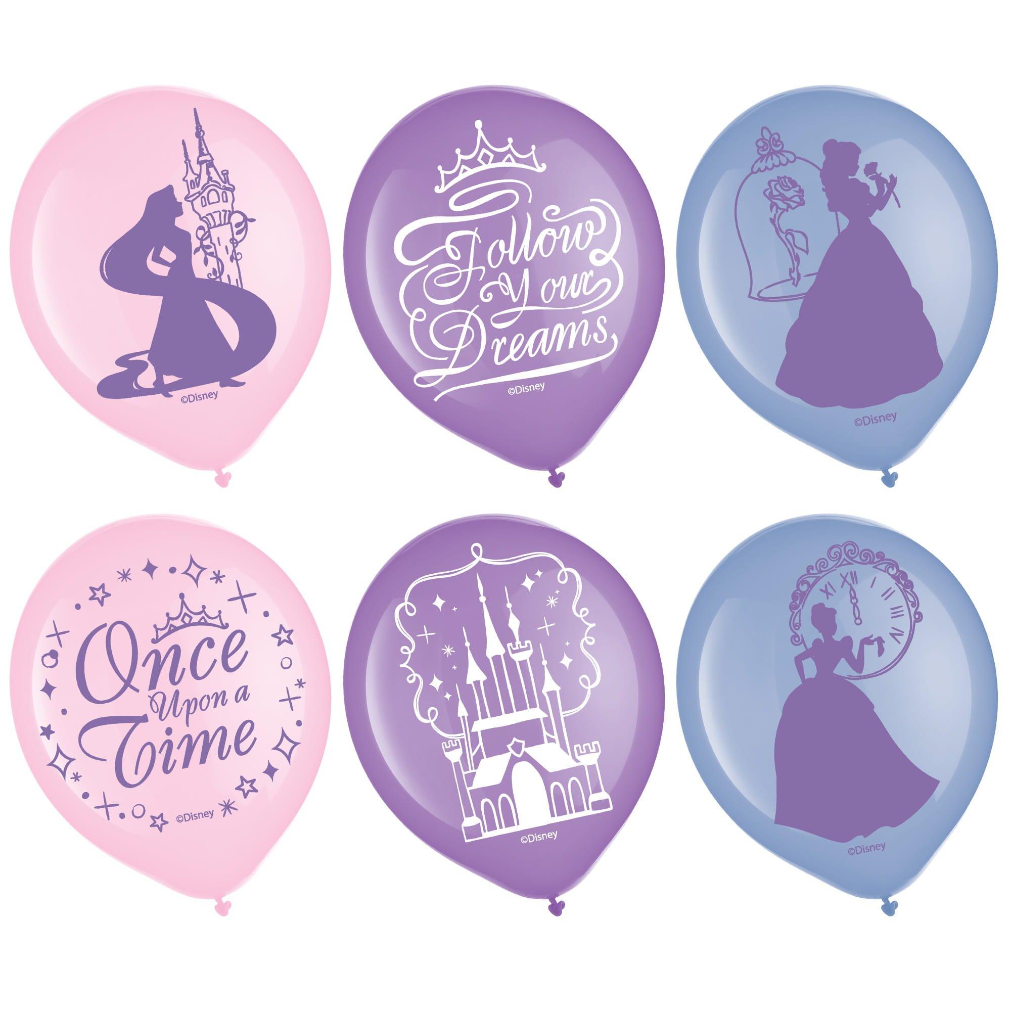 Disney Princess Once Upon A Time Latex Balloons, 6ct - Image 2