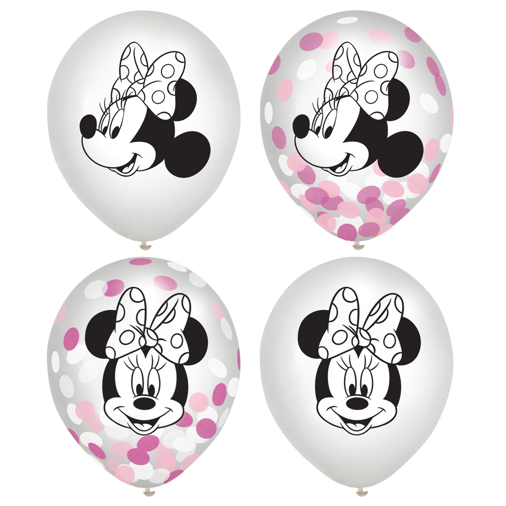 6ct, Minnie Mouse Forever Confetti Balloons - Image 2