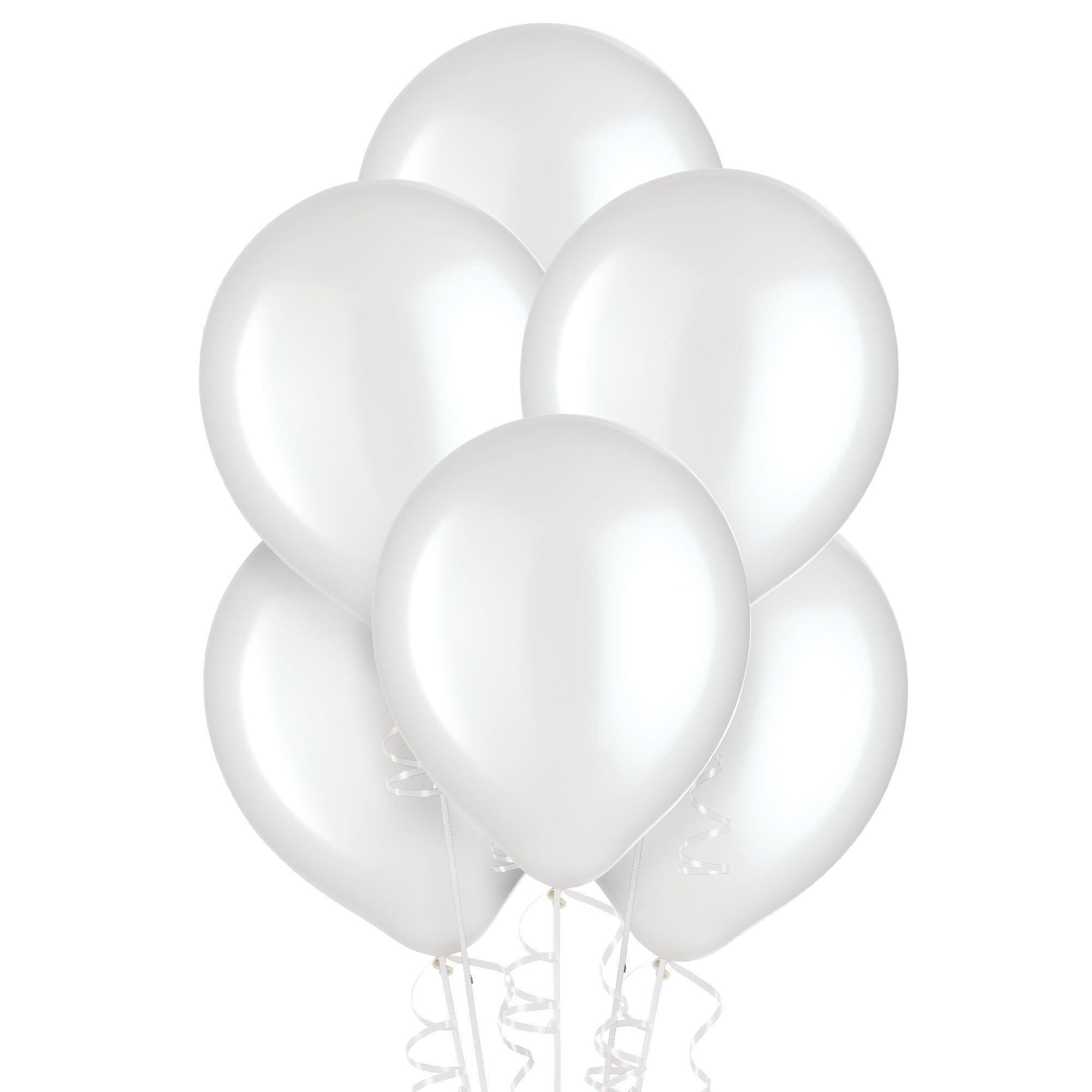 White Latex Balloons, 11in, 15ct