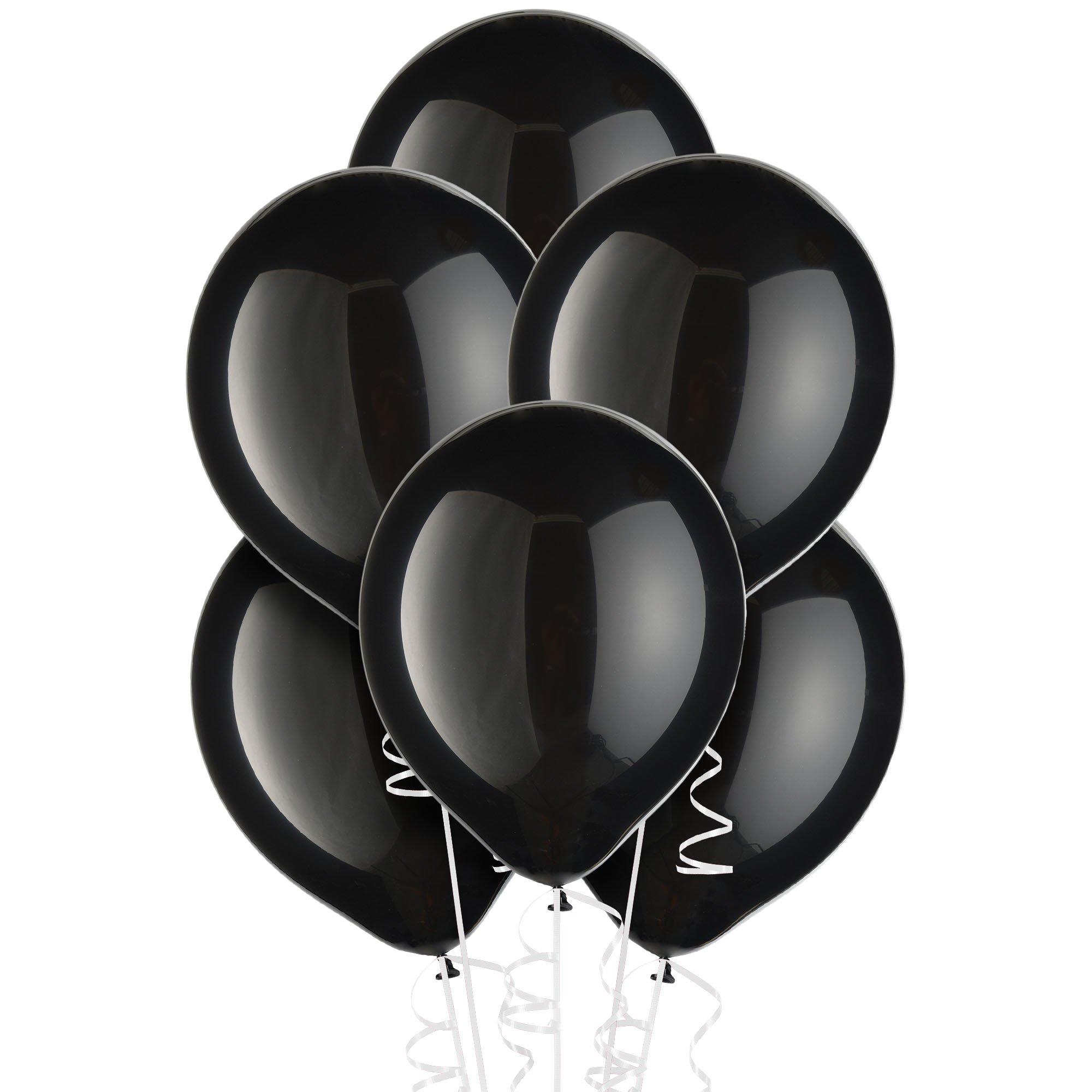 Black Latex Balloons, 11in, 15ct