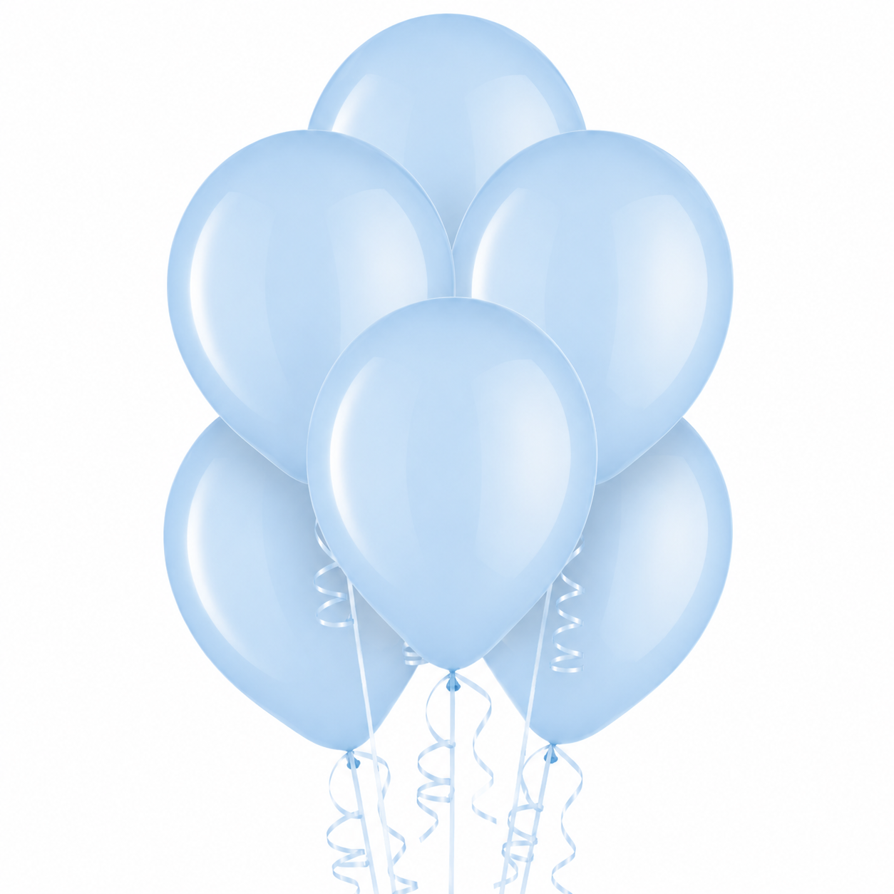 Pastel Blue Latex Balloons, 11in, 15ct