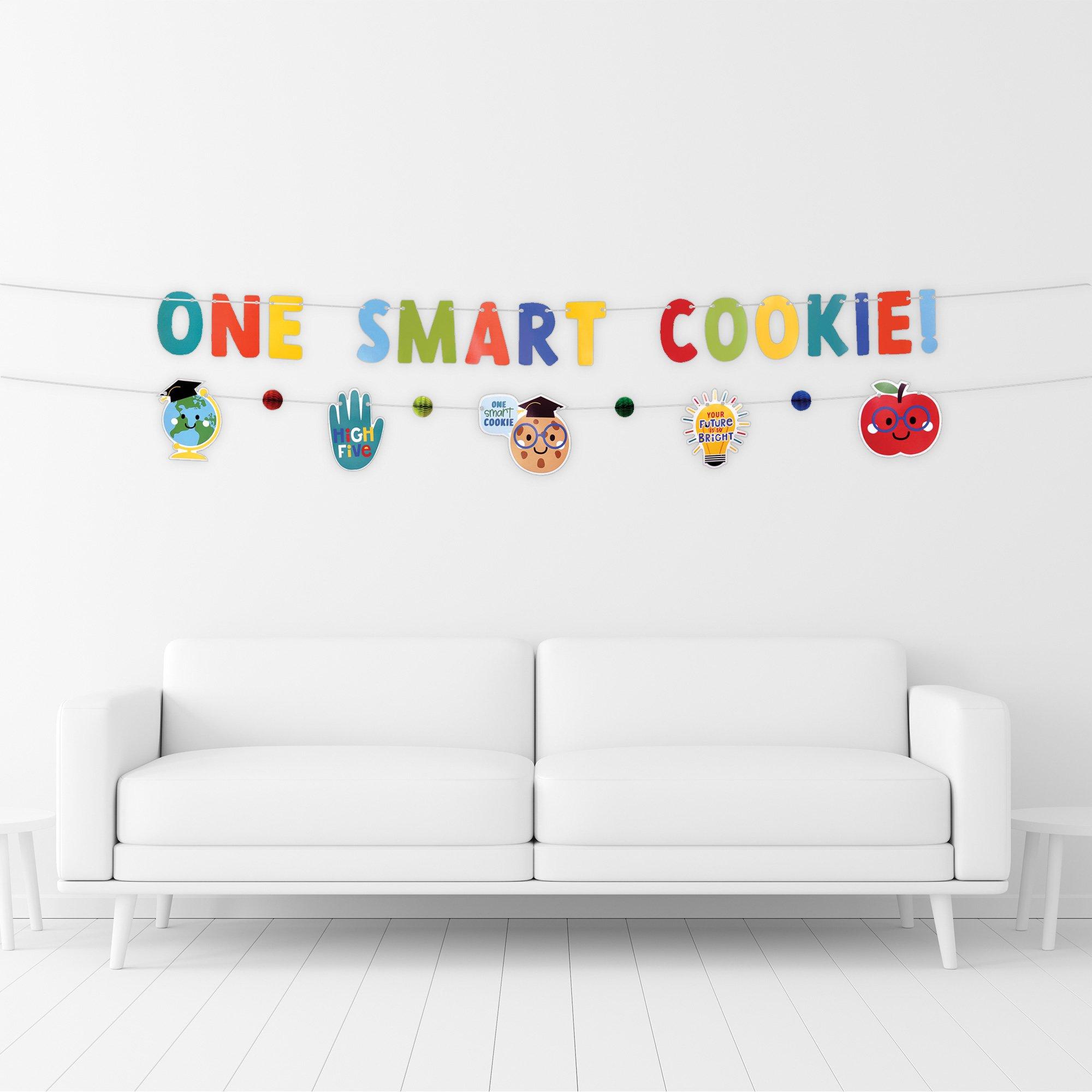 One Smart Cookie Graduation Banner Set, 12ft, 2pc - Graduation Fun - Image 2