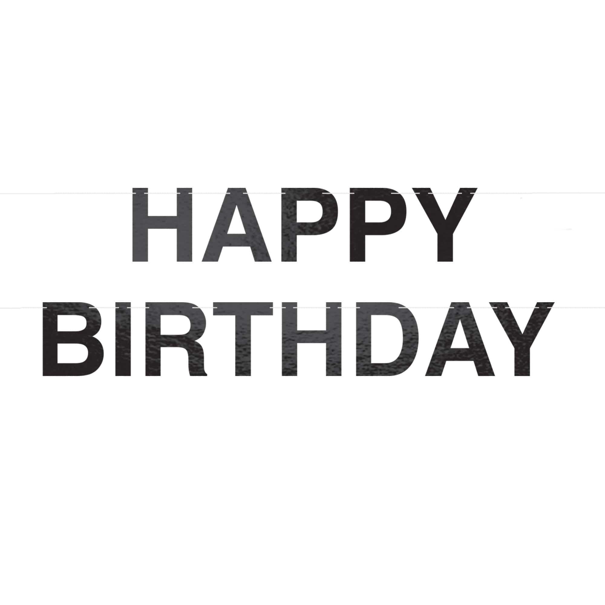 Bold Happy Birthday Banner, Assorted Colors - Image 2