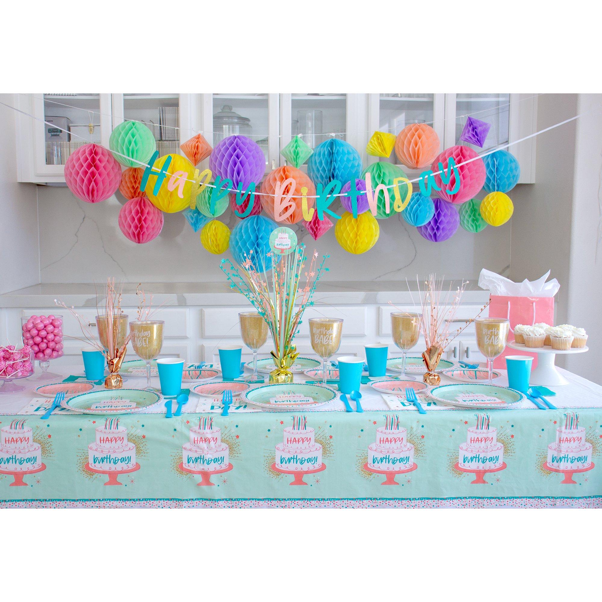 Glitter Happy Cake Day Birthday Letter Banner, 12ft - Image 2