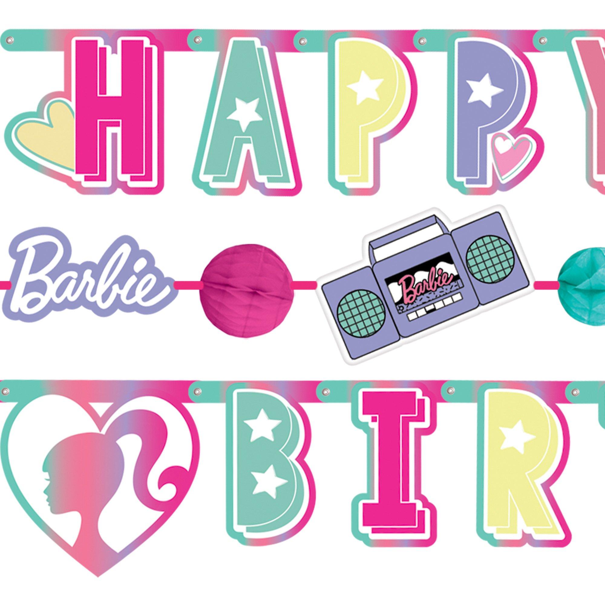 Barbie Dream Together Birthday Cardstock Banners, 5.75ft, 2ct - Image 2