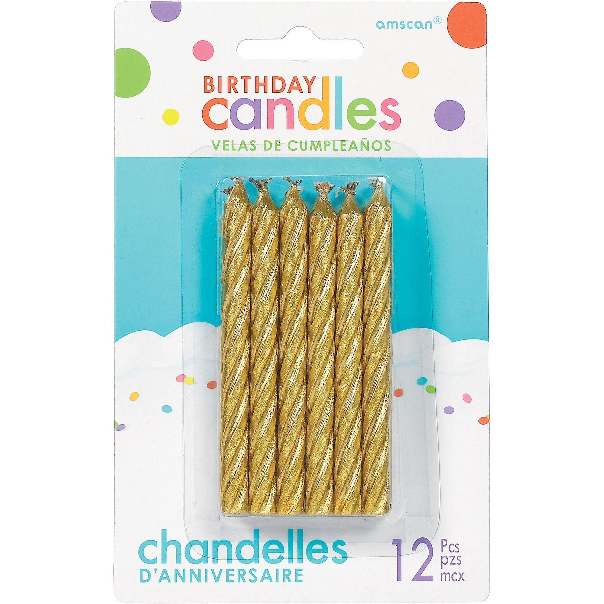 Spiral Birthday Candles, 12ct, Assorted Colors - Image 2
