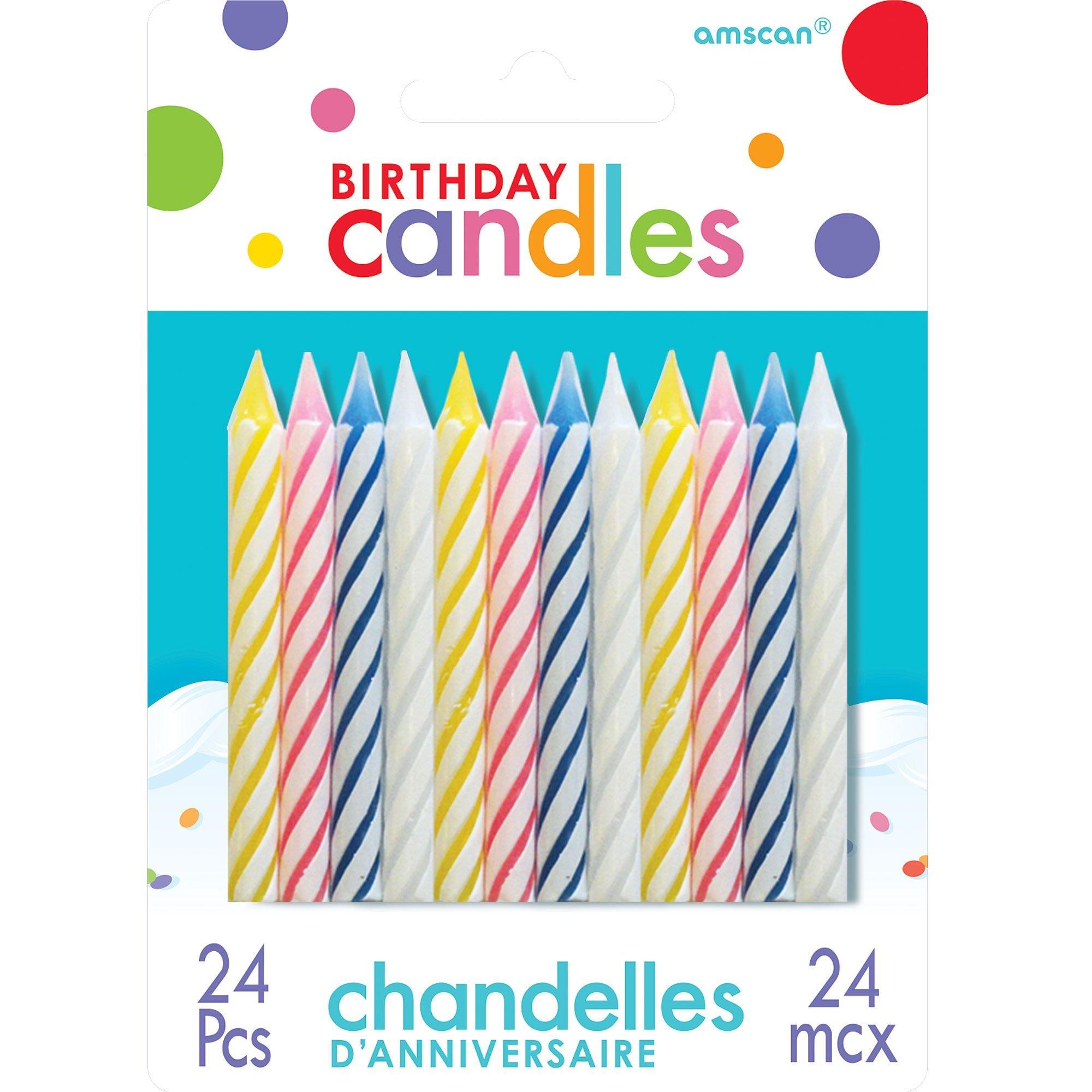Spiral Birthday Candles, 24ct, Assorted Colors - Image 2