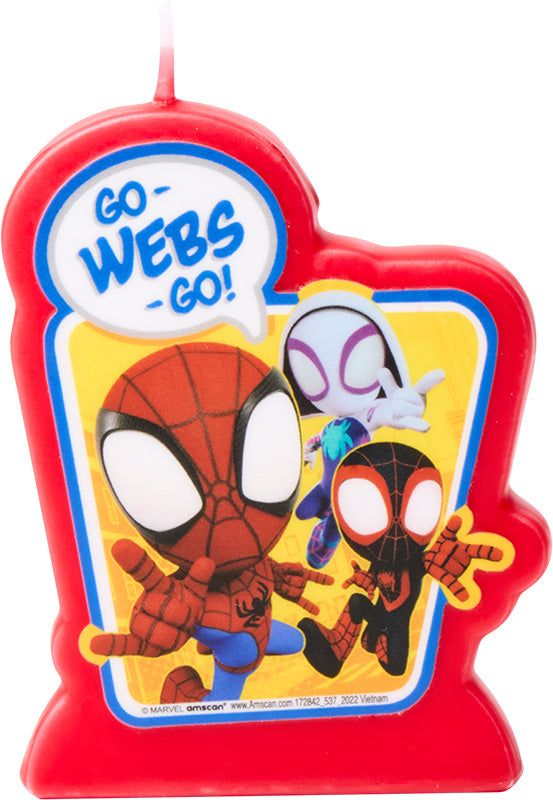 Spidey & His Amazing Friends Birthday Candle, 2.7in x 3.5in - Image 2