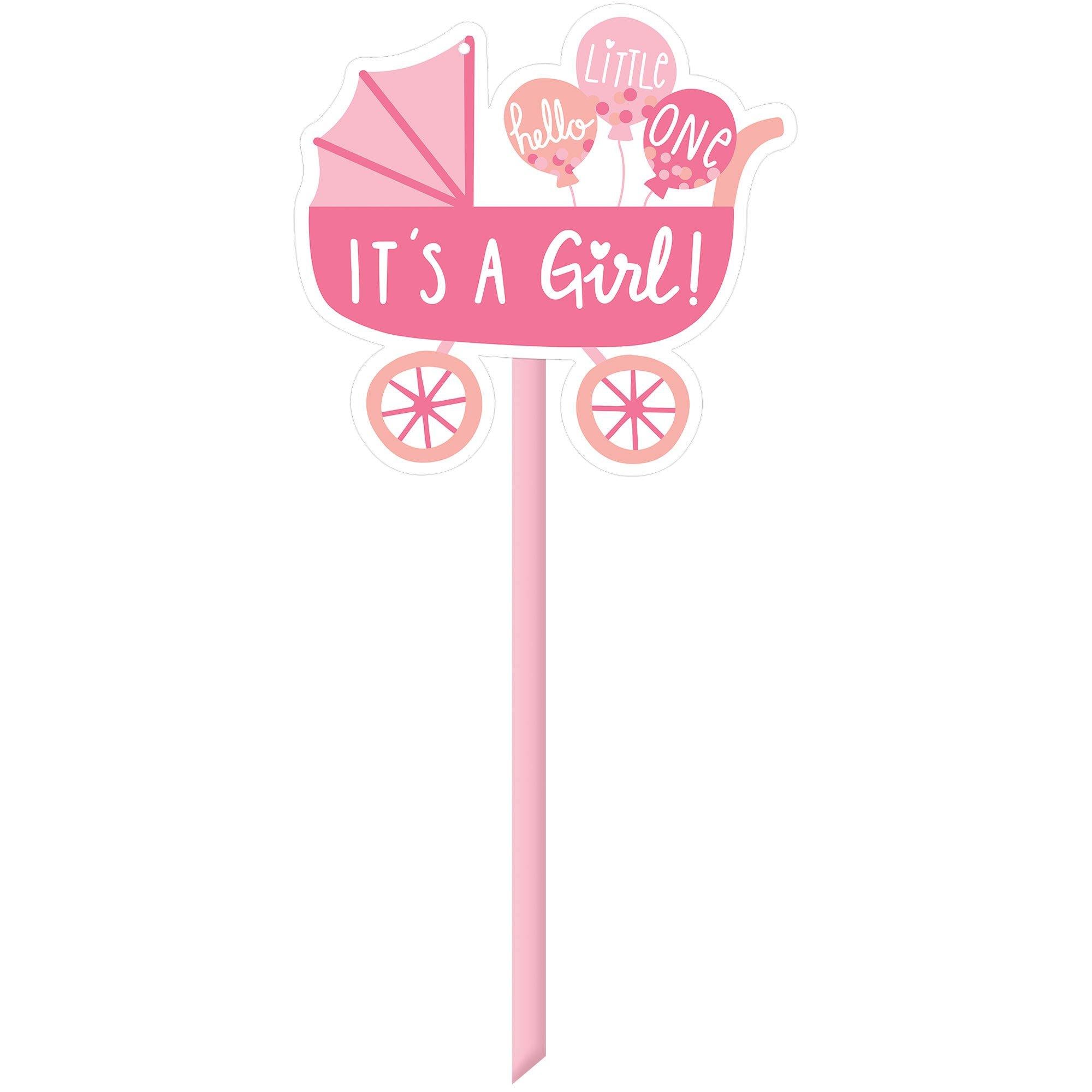 Oh Baby! Carriage Baby Shower Plastic Yard Sign, 15in x 25in, Assorted Colors - Image 2