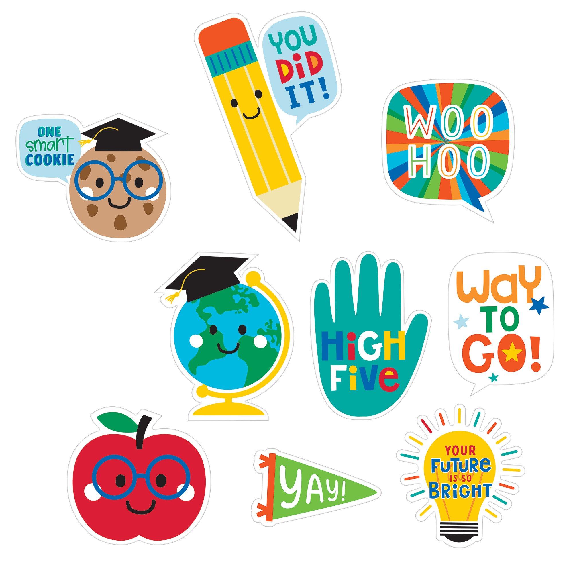 Graduation Fun Cardstock Cutouts, 9pc - Image 2