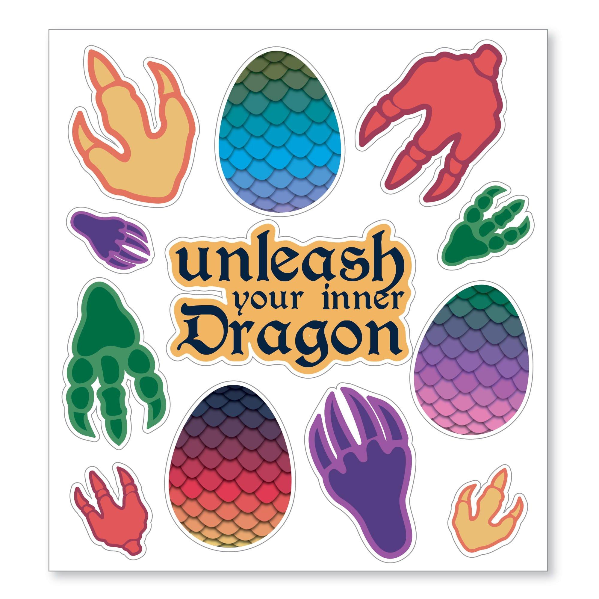 Dragon Party Vinyl Window Clings, 12pc - Image 2