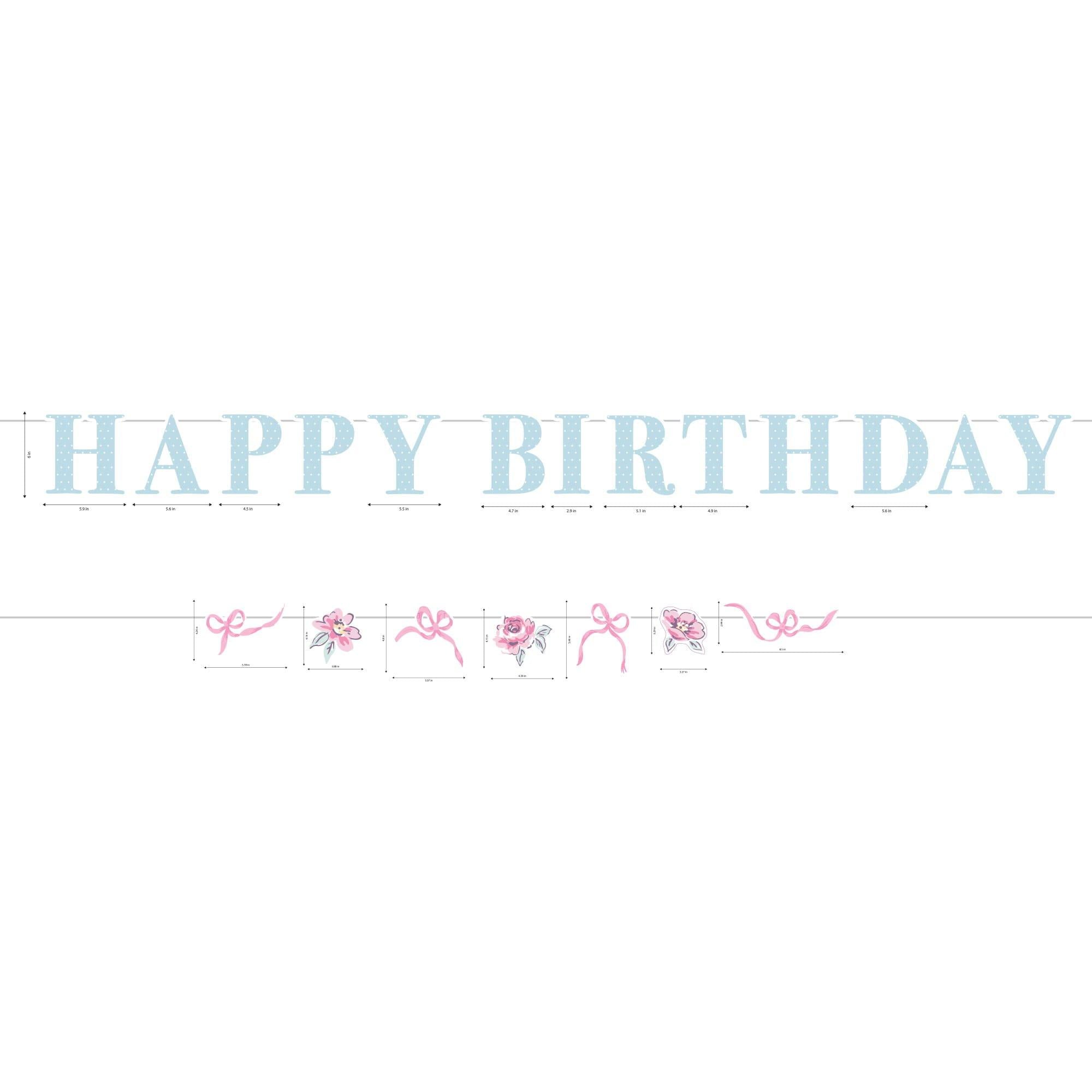 Ribbon and Rose Banner, 2pc - Image 2