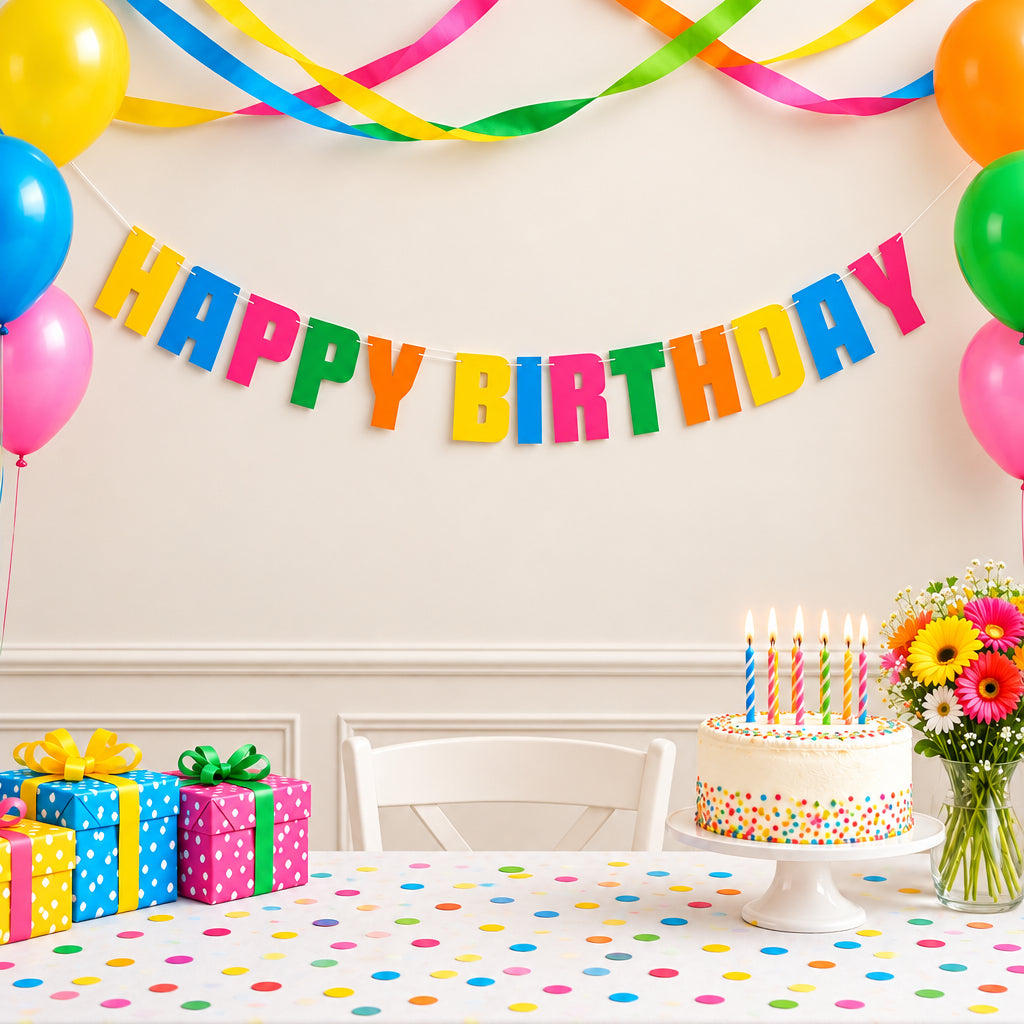 Colorful Collage Letter Banner