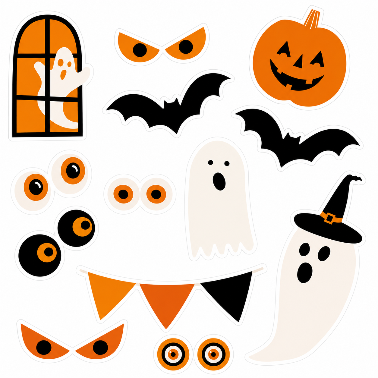 Boo Bash Window Decorations, 15ct - Image 2