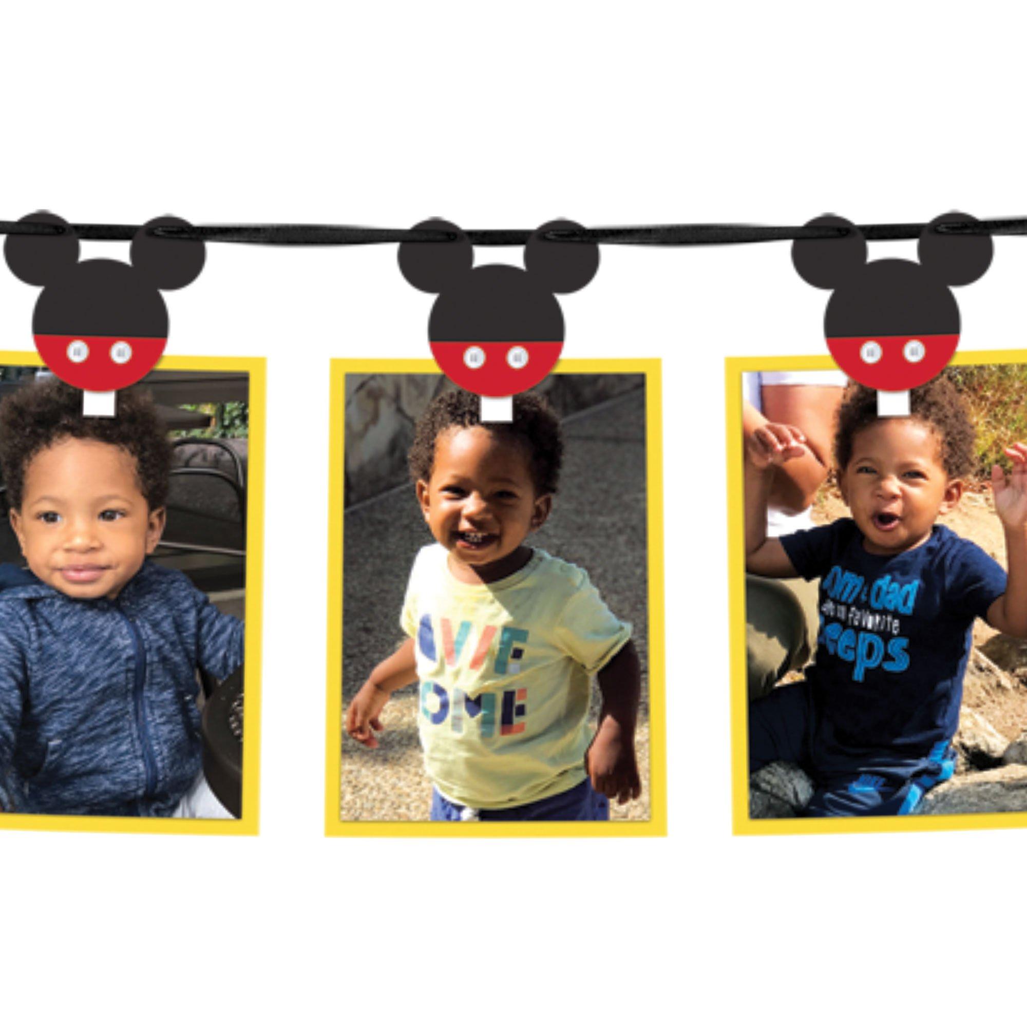 Mickey Mouse Forever 13-Picture Photo Garland Kit, 12ft, 42pc - Image 2
