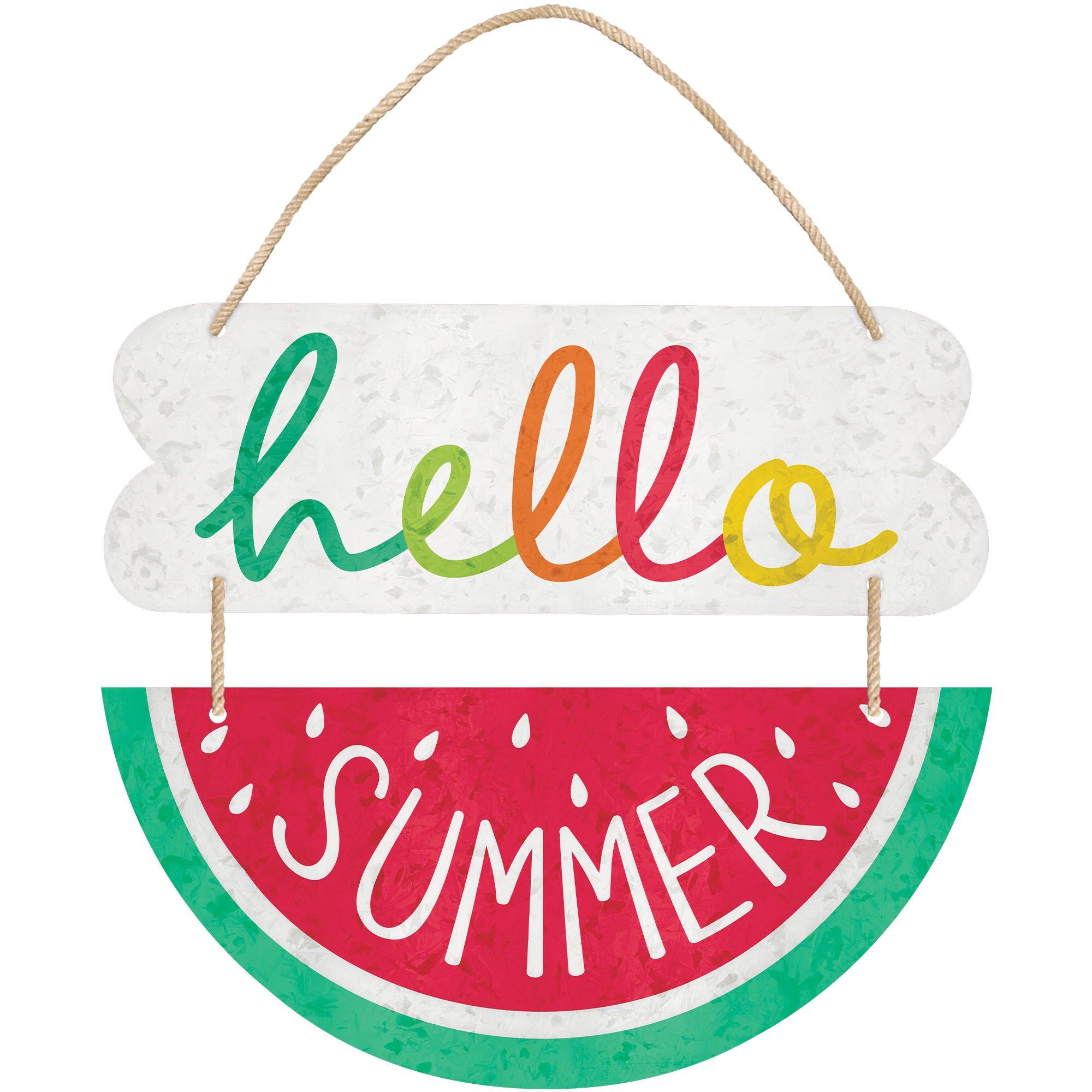 Hello Summer Metal Stacked Sign, 10.3in x 13in - Image 2