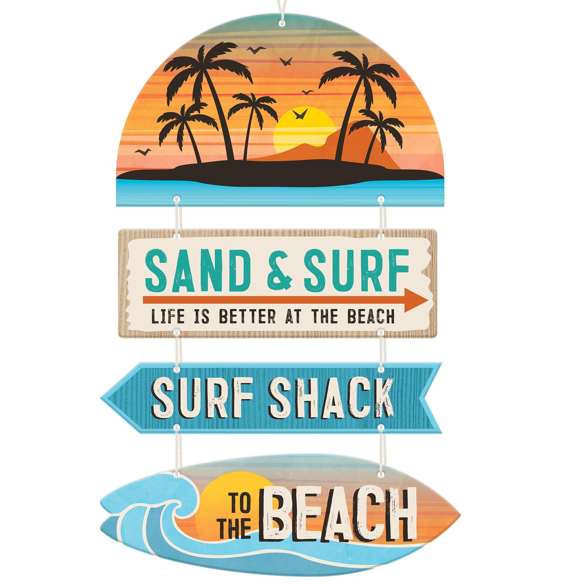 Beach Life MDF Stacked Sign, 14.3in x 22in - Image 2