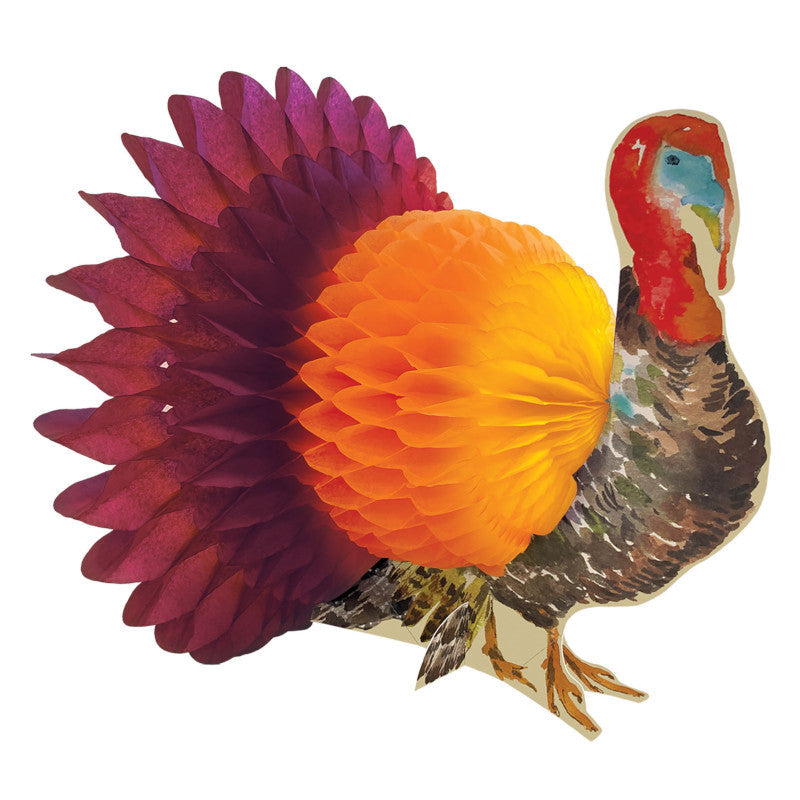 Traditional Thanksgiving Turkey Honeycomb Centerpiece