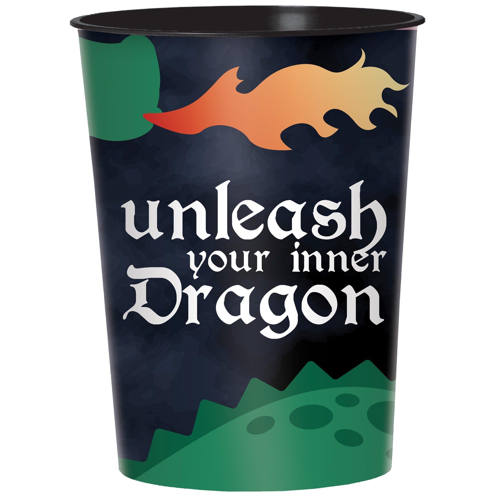 Dragon Party Plastic Favor Cup, 16oz - Image 2