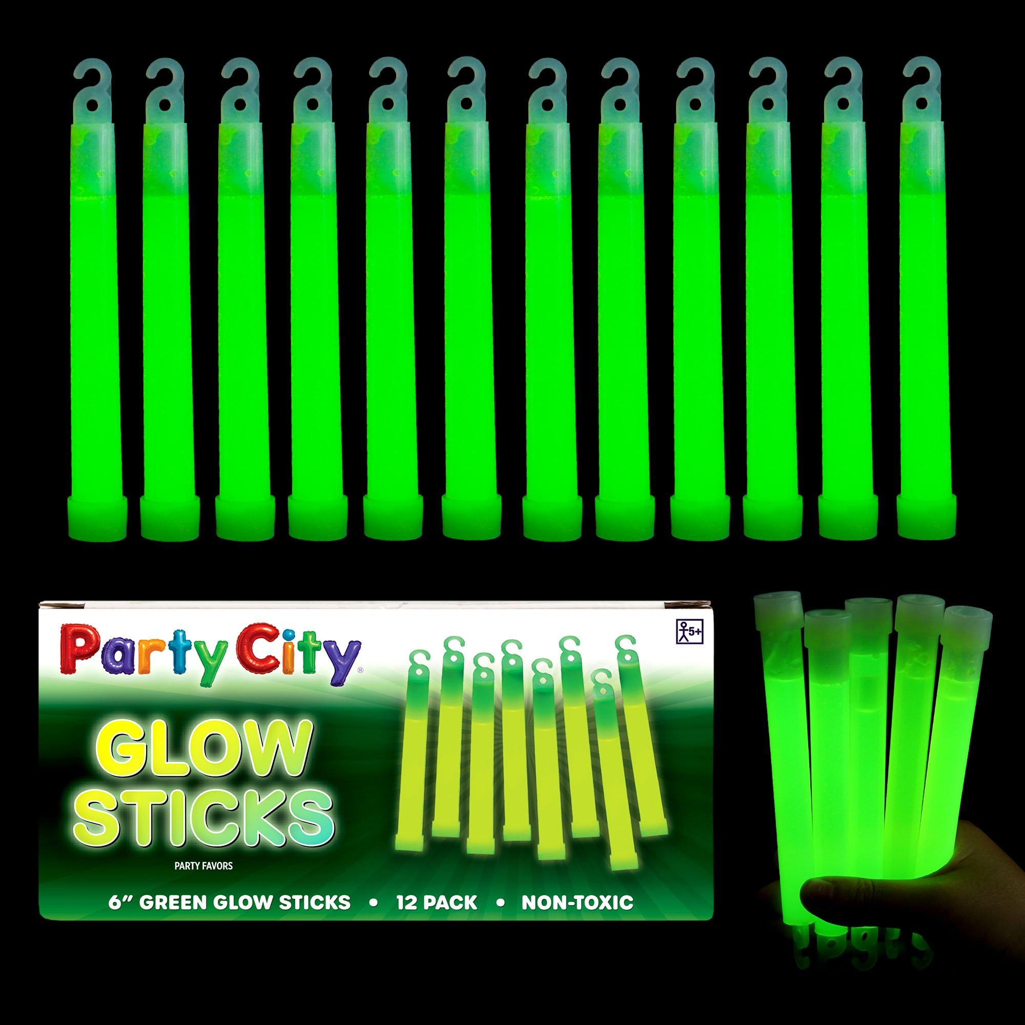 Glow Stick 6 Inch Party Favor Bulk Pack Multicolored White 12pk - Image 2