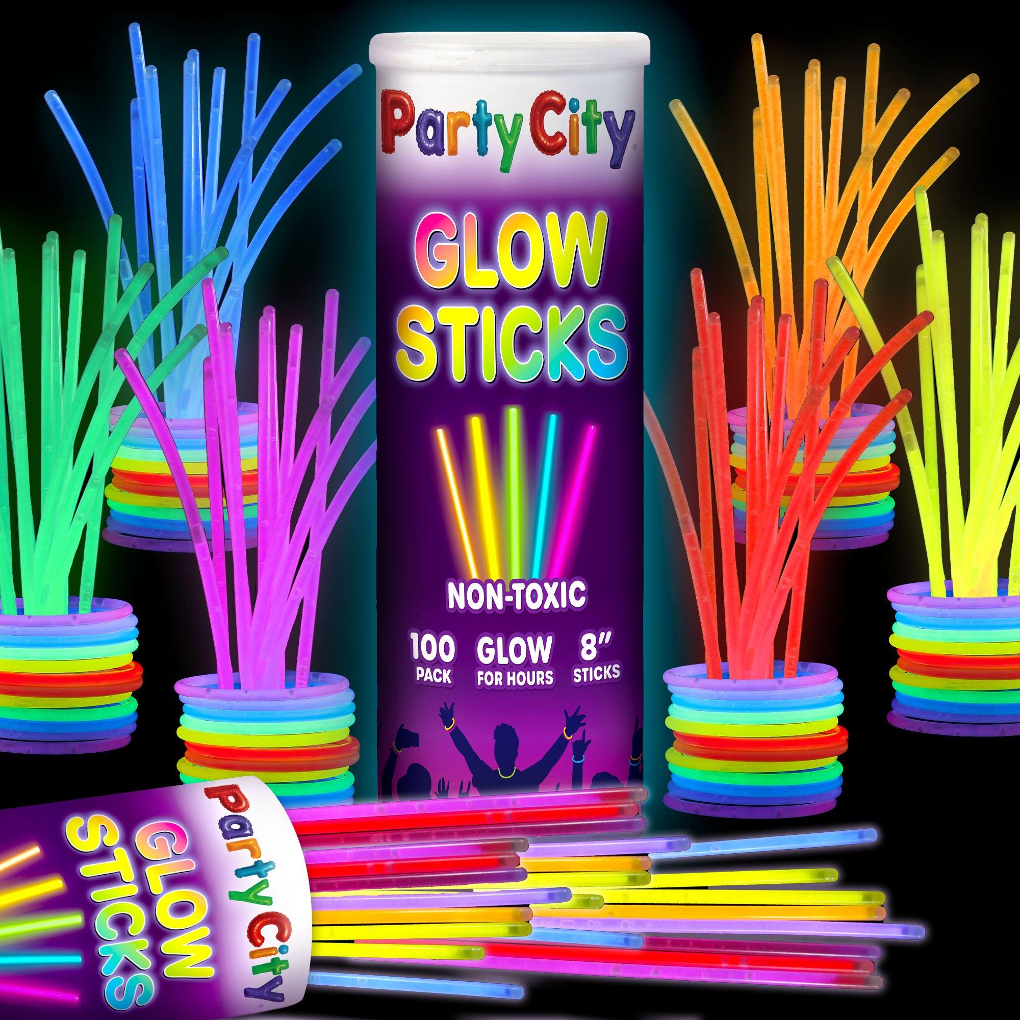 Glow Stick 8 Inch Bendable Party Favor Bulk Party Pack Multicolored 101pk - Image 2