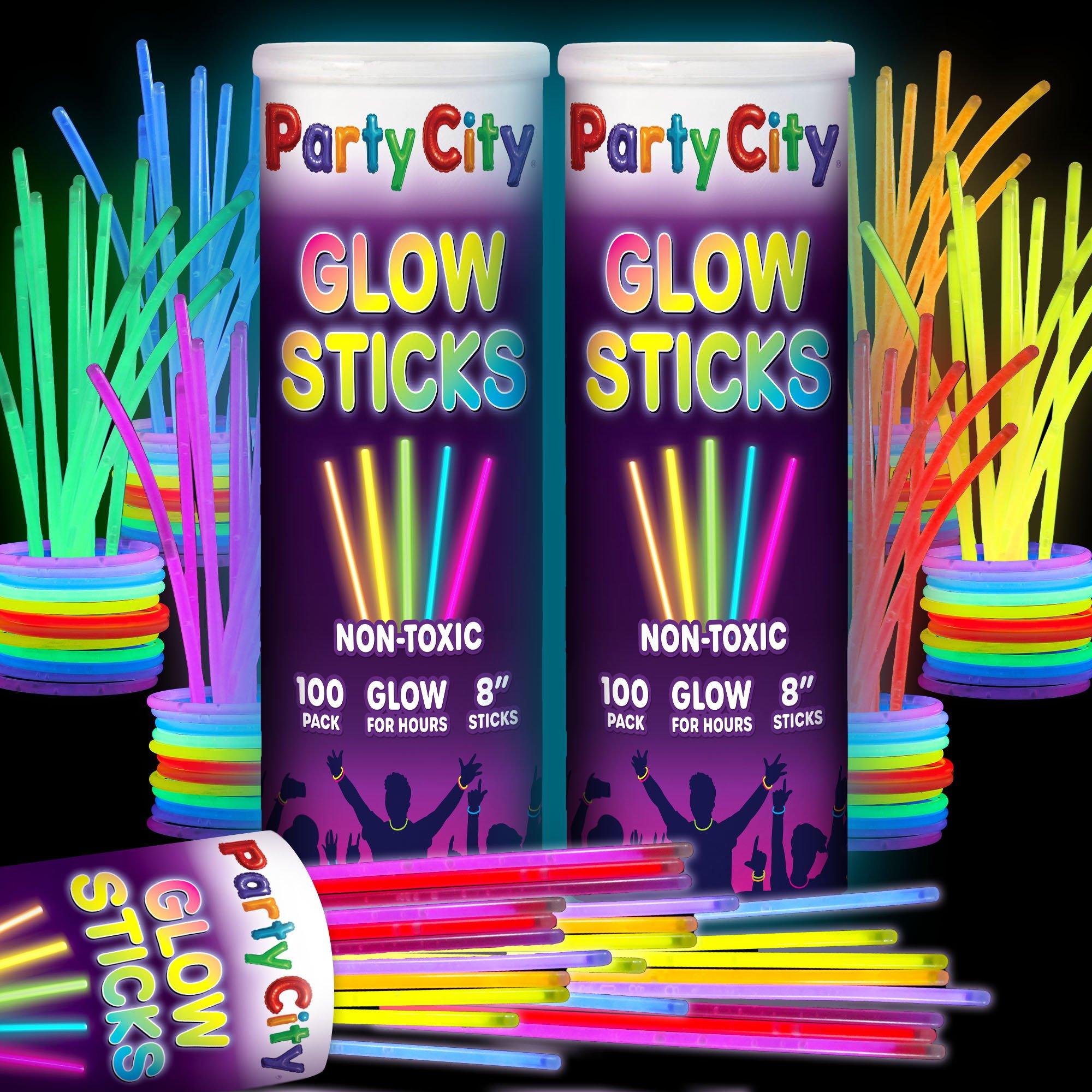 Glow Stick 8 Inch Bendable Party Favor Bulk Party Pack Multicolored 202pk - Image 2