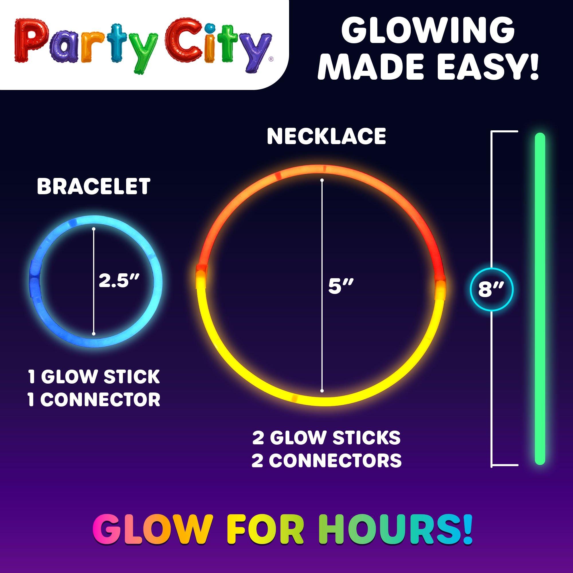 Glow Stick 8 Inch Bendable Party Favor Bulk Party Pack Multicolored 303pk - Image 2