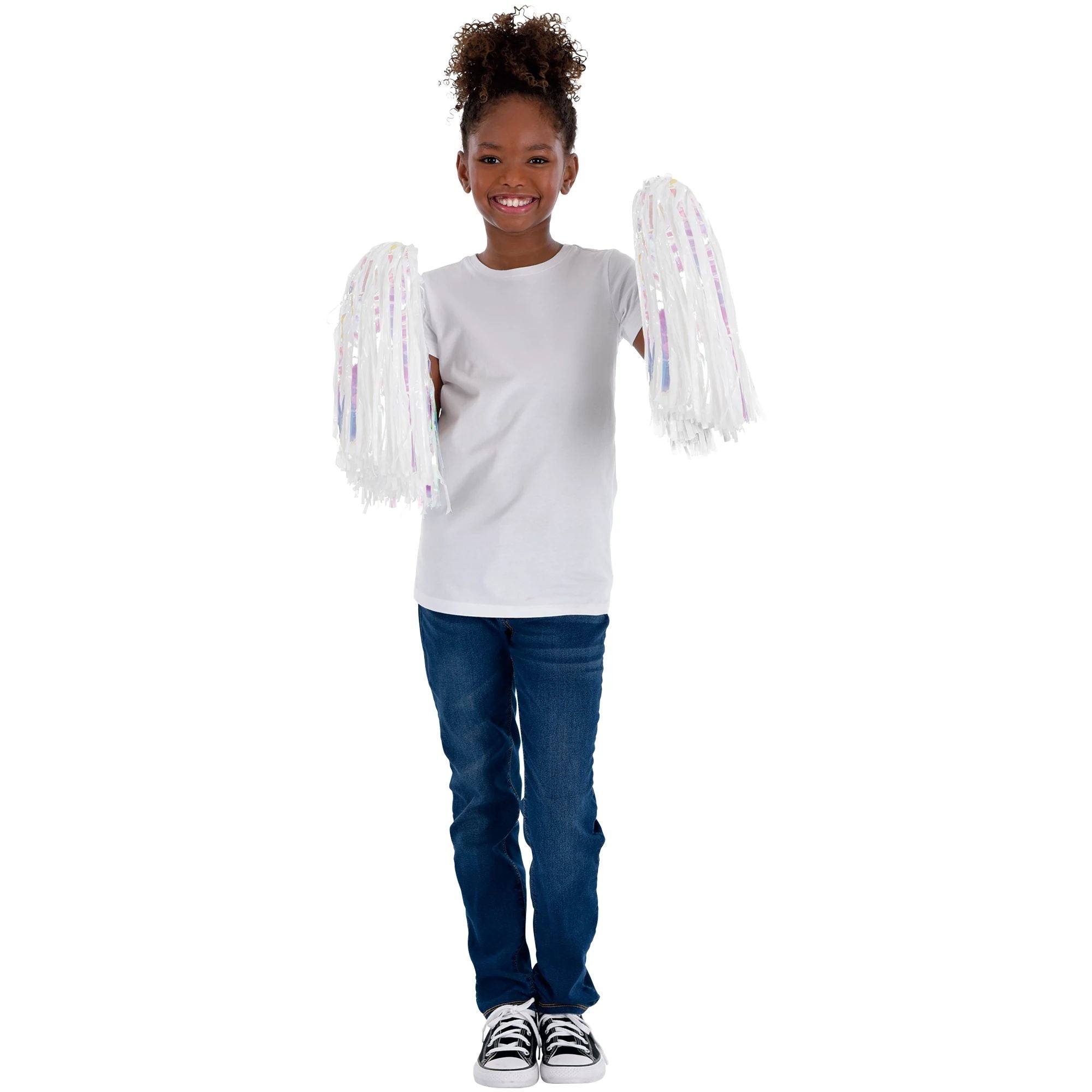Cheerleader Pom Poms, 2pc, Assorted Colors - Image 2