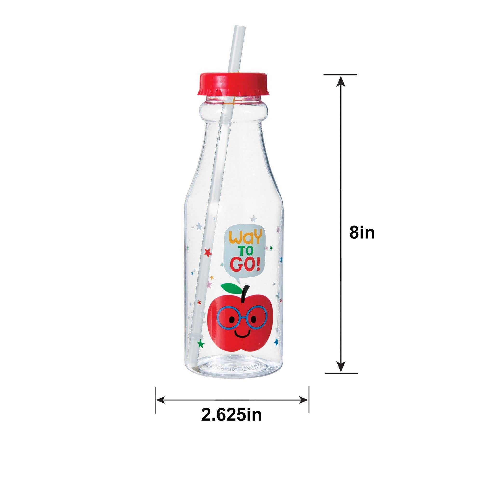 Graduation Fun Plastic Bottle with Straw, 16oz - Image 2