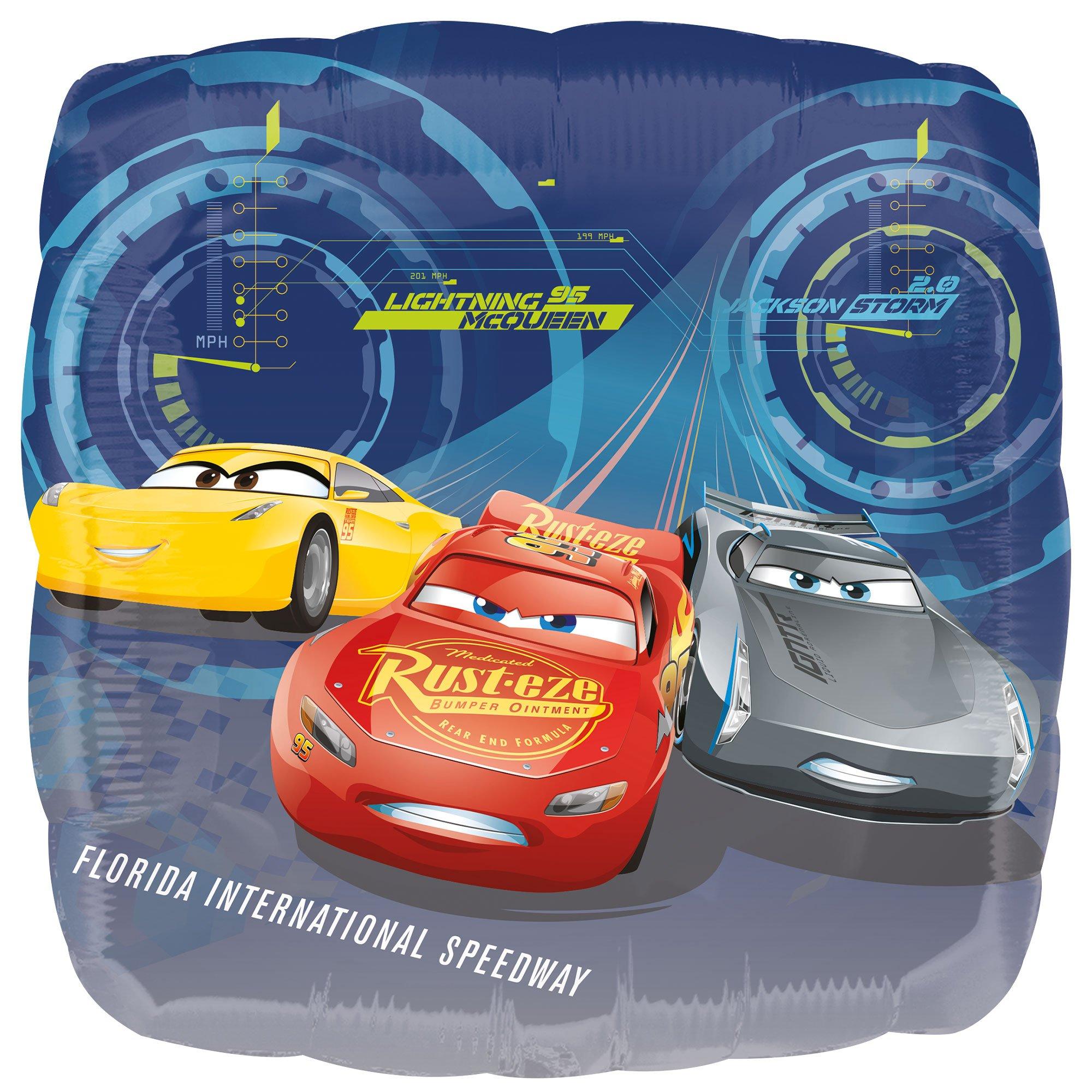 Lightning McQueen Foil Balloon, 18in - Cars 3 - Image 2