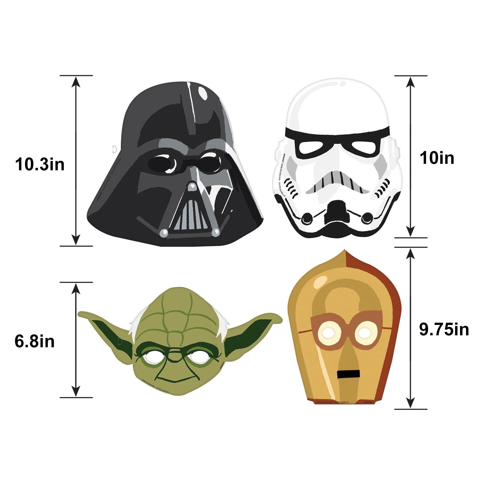 Star Wars Galaxy of Adventures Cardstock Face Masks, 8ct - Image 2