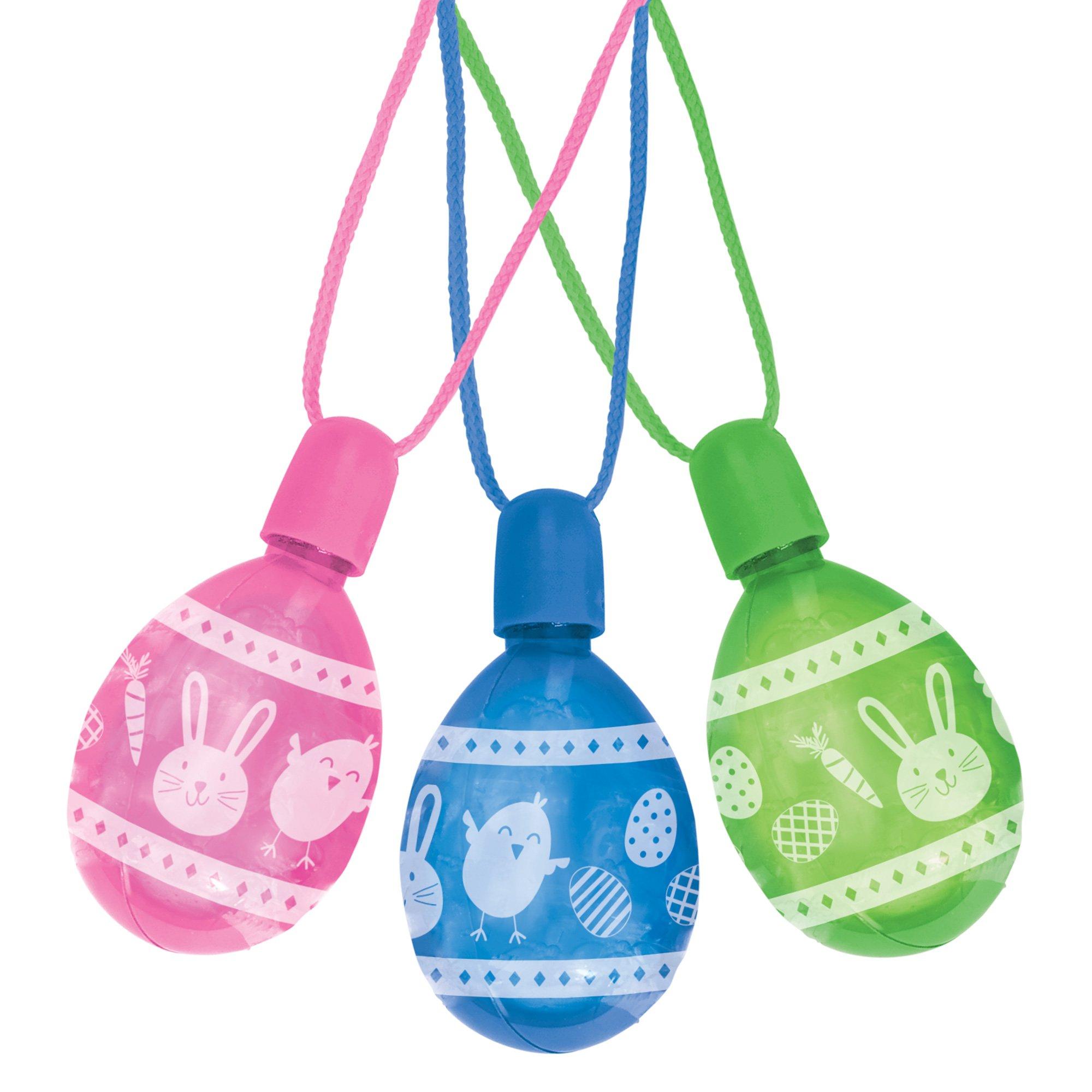 Easter Egg Bubble Necklaces, 3ct - Image 2