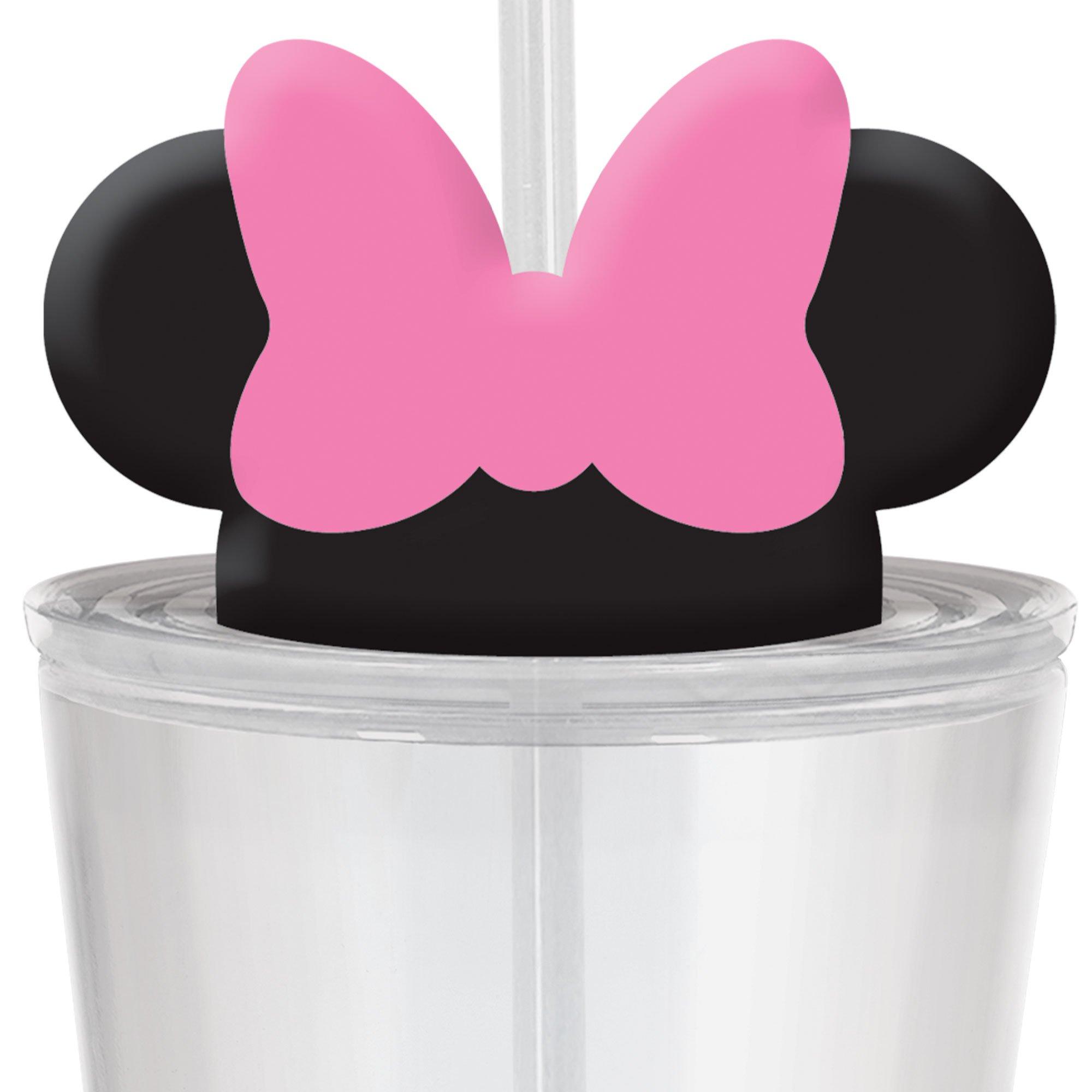 Minnie Mouse Forever Plastic Party Cup with Straw & Lid, 12oz - Image 2